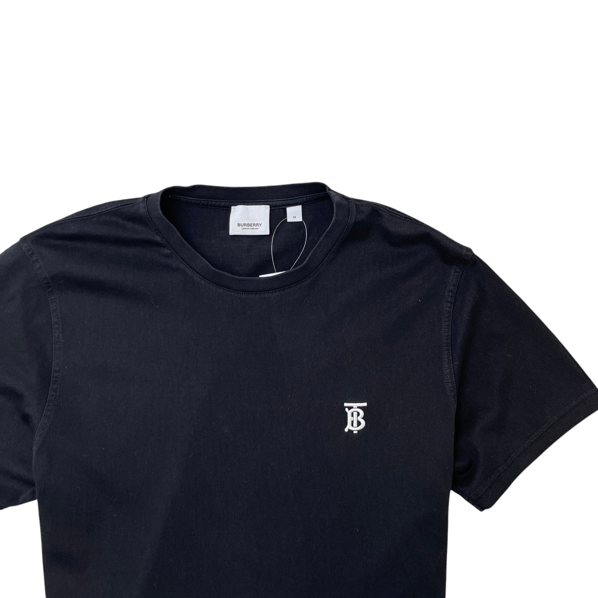 Men's Embroidered Logo T-Shirt Black Size M