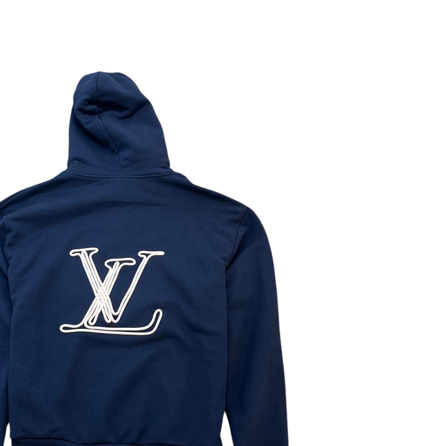 Men's Nautical Ropes Hoodie Navy Size S