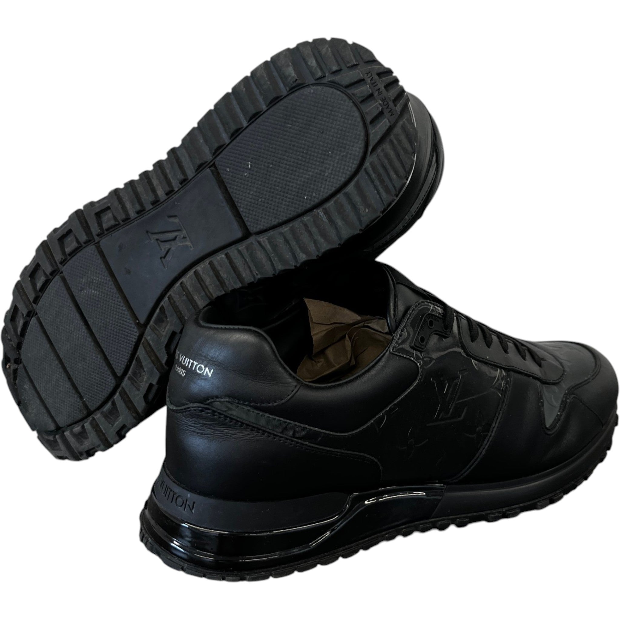 Men's Run Away Low Trainers Black Size EU 41.5 / UK 7.5