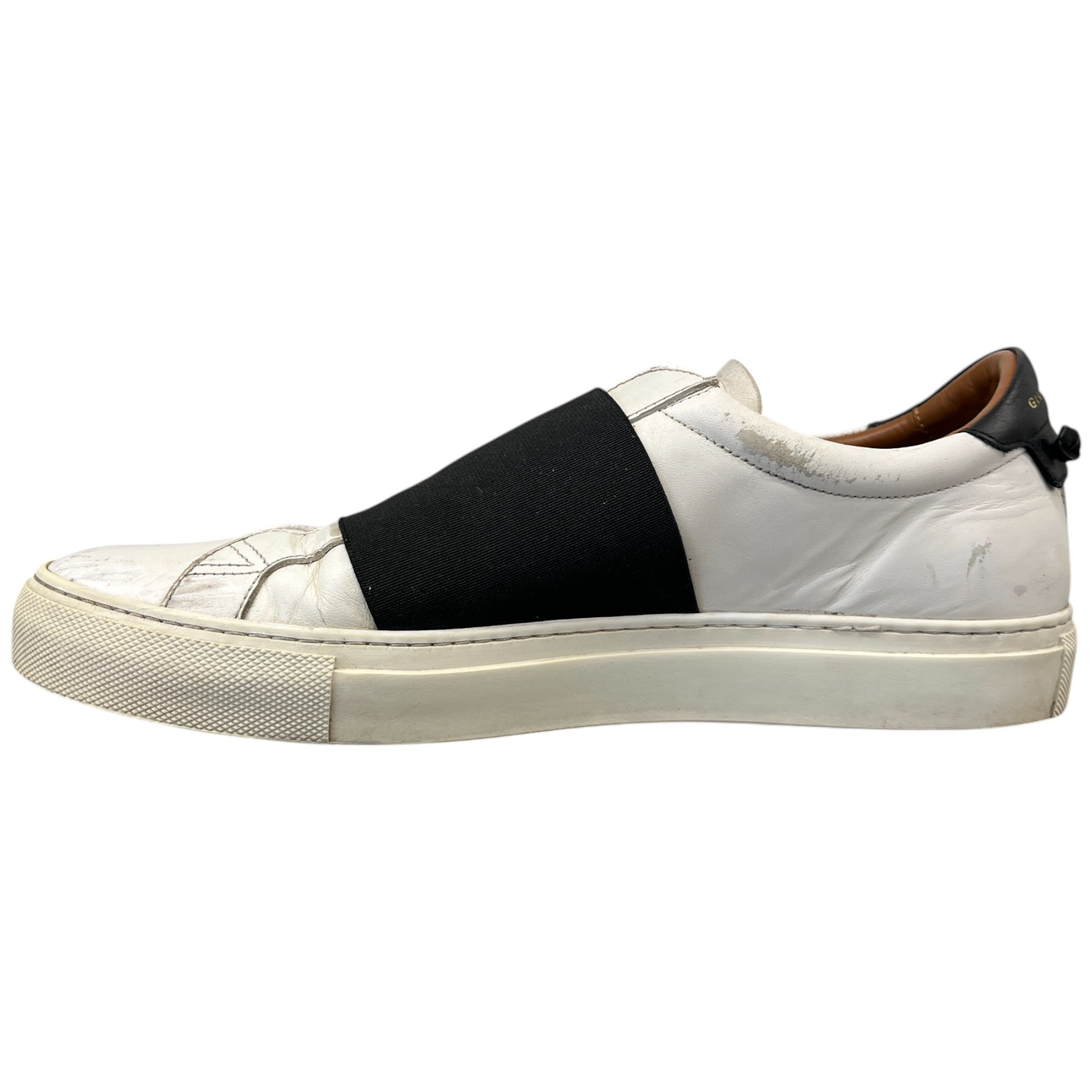 Men's Elastic Strap Skate Low Trainers White Size EU 41 / UK 7