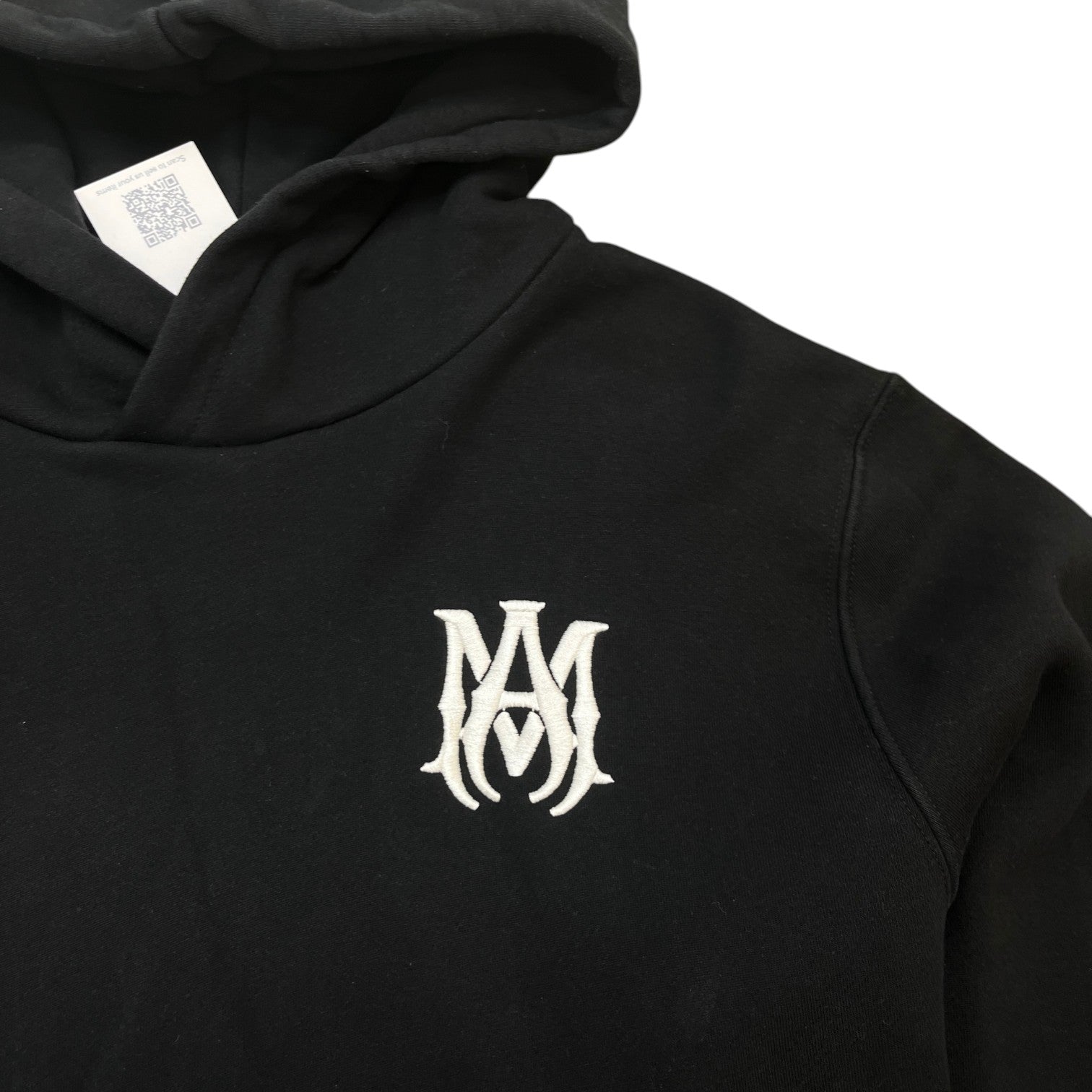 Men's Embroidered Logo Hoodie Black Size XXL