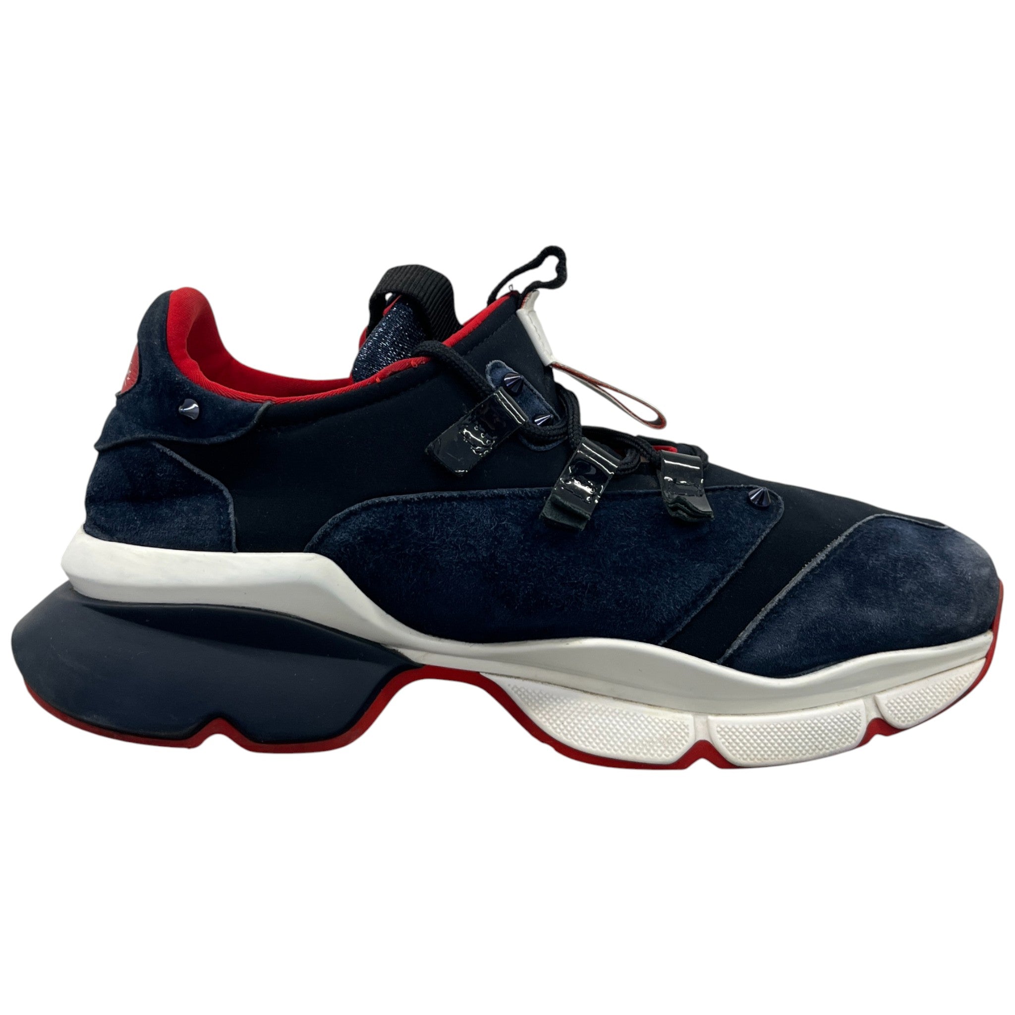 Women's Neoprene Runner Low Trainers Navy Size EU 38 / UK 5