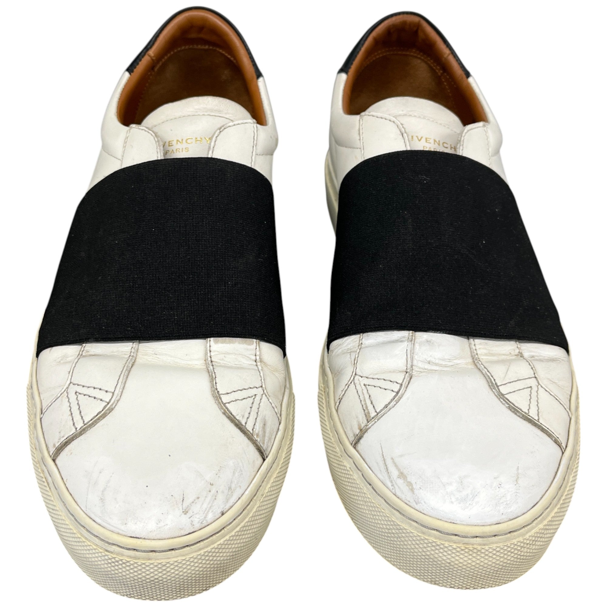 Men's Elastic Strap Skate Low Trainers White Size EU 41 / UK 7