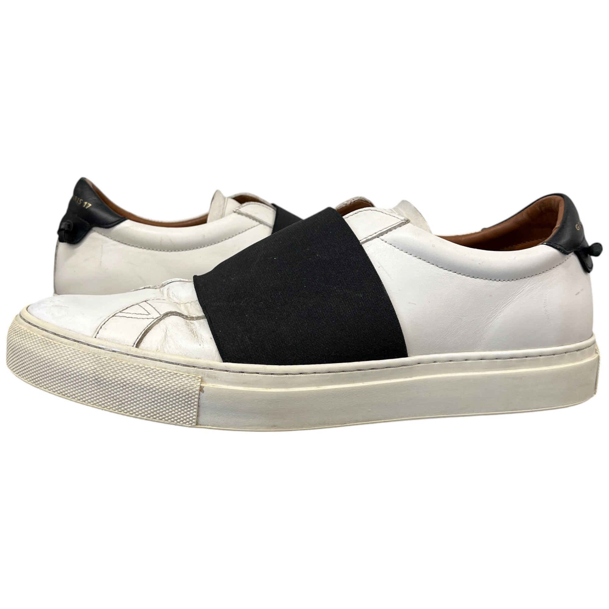 Men's Elastic Strap Skate Low Trainers White Size EU 41 / UK 7