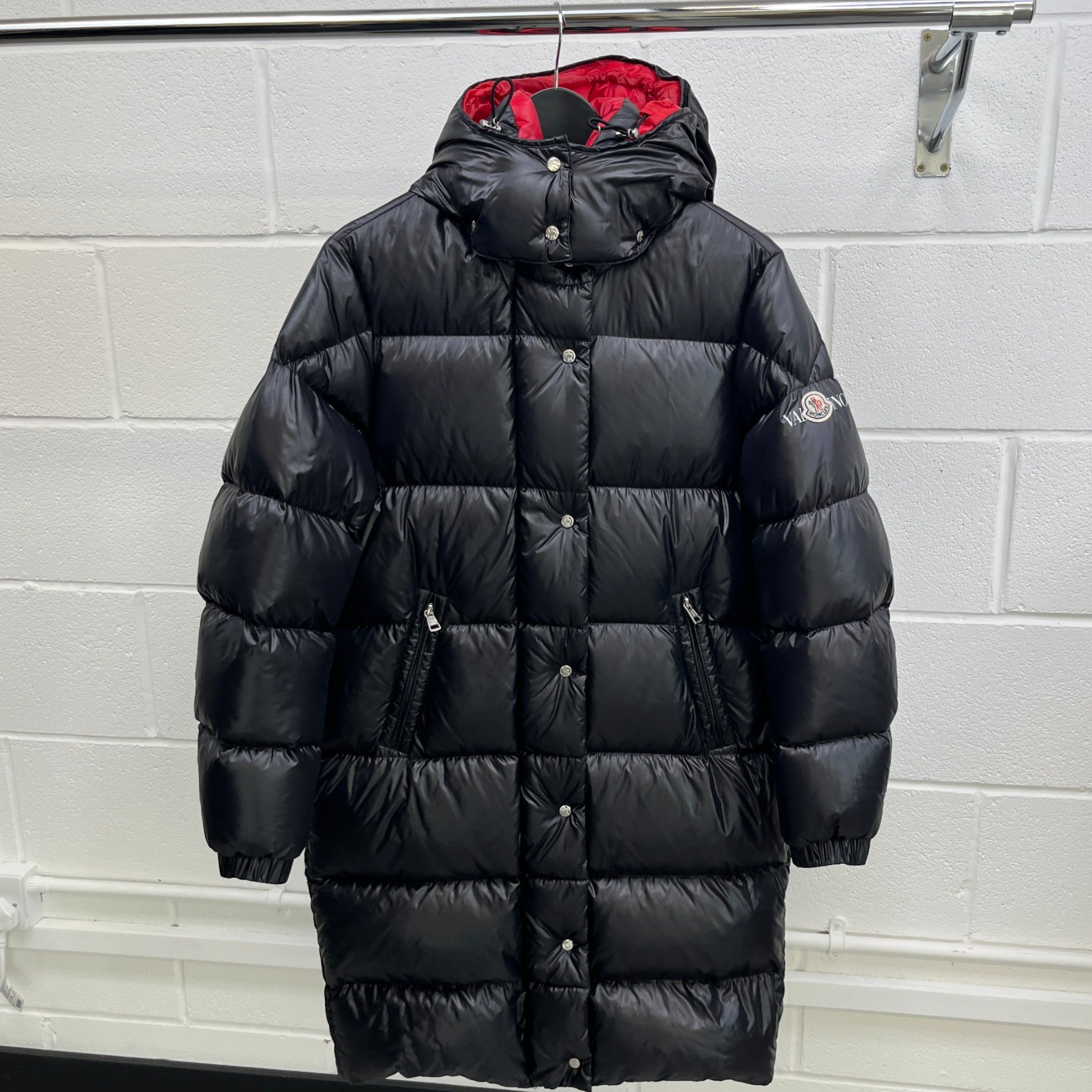 Women's X Valentino Vltn Logo Down Jacket Black Size IT 40 / UK 8