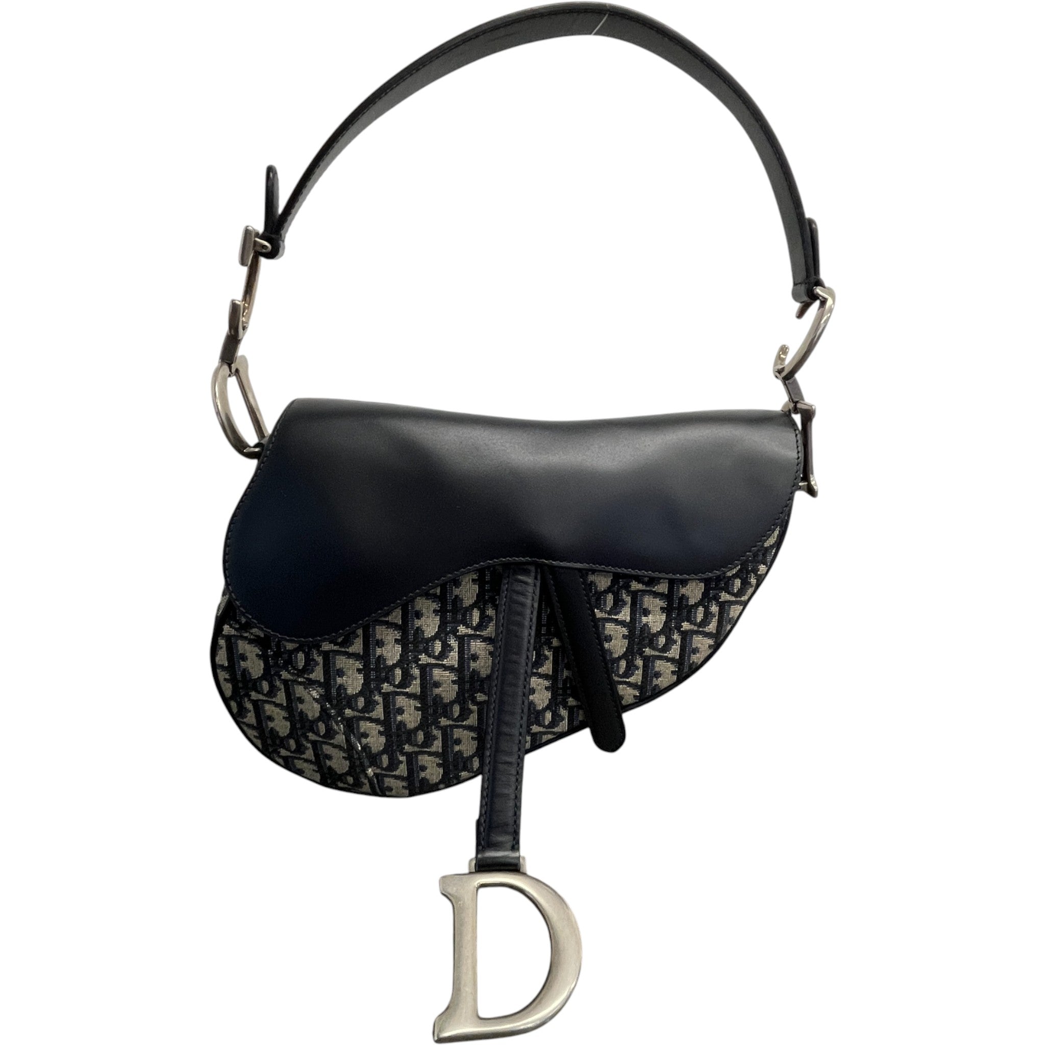 Women's Oblique Saddle Medium Bag Navy