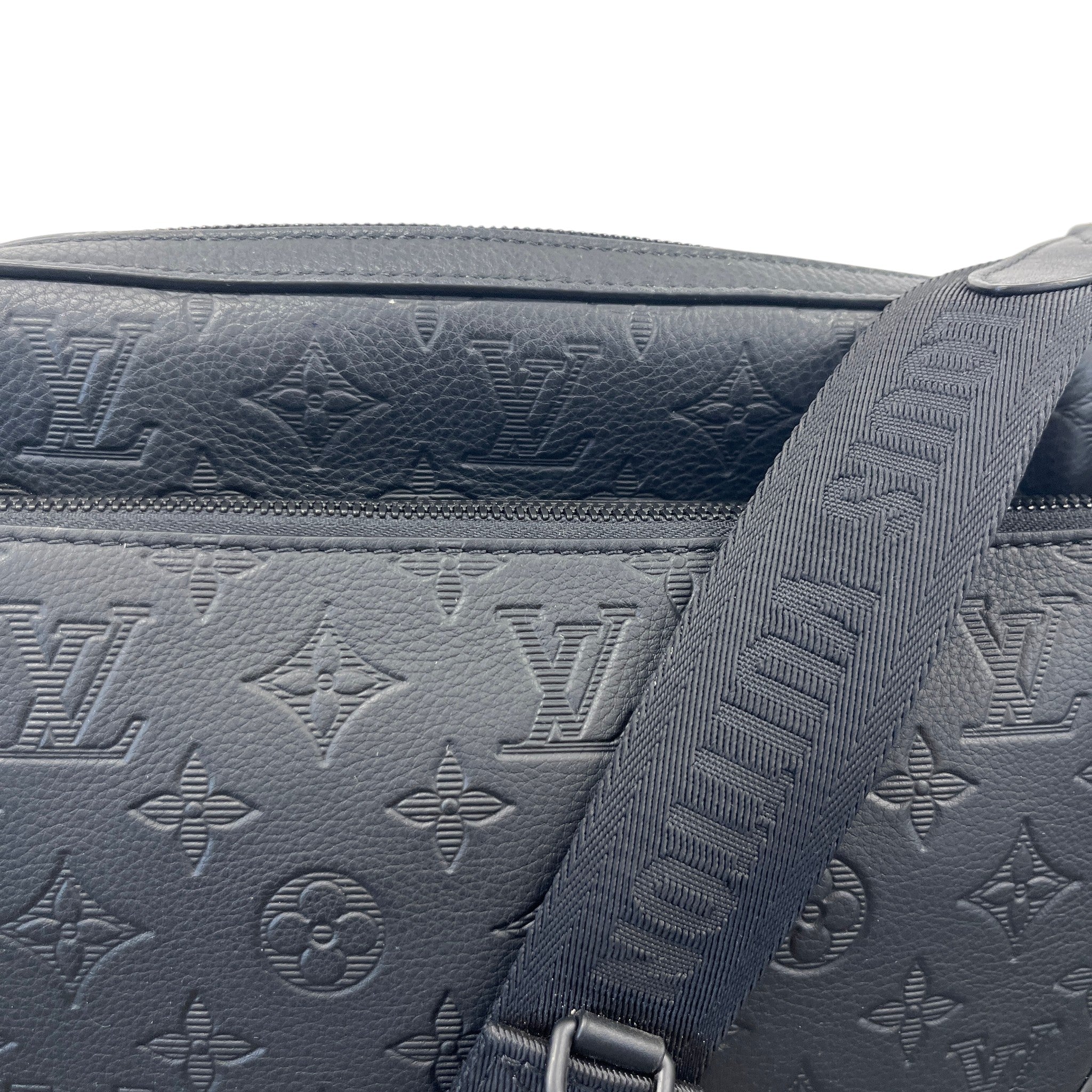 Men's Monogram Shadow Trio Messenger Bag Black