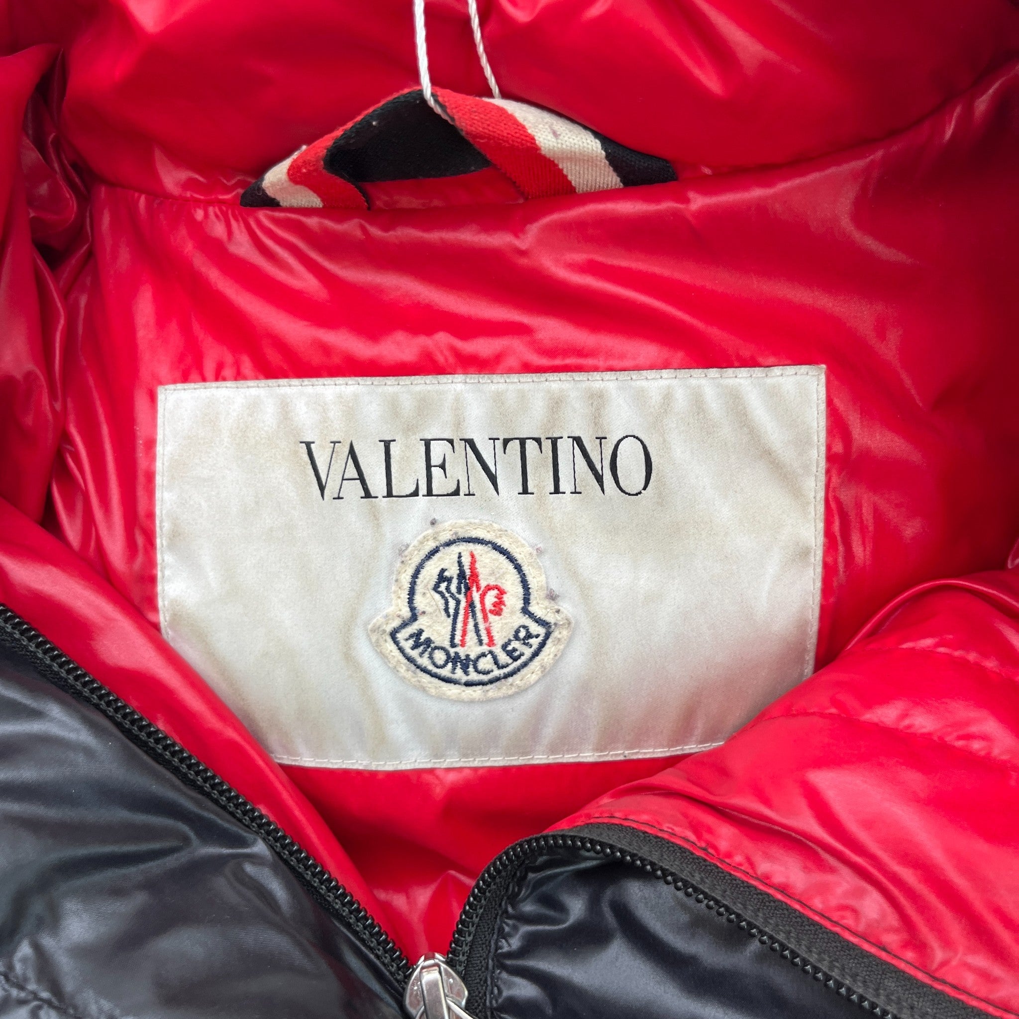 Women's X Valentino Vltn Logo Down Jacket Black Size IT 40 / UK 8