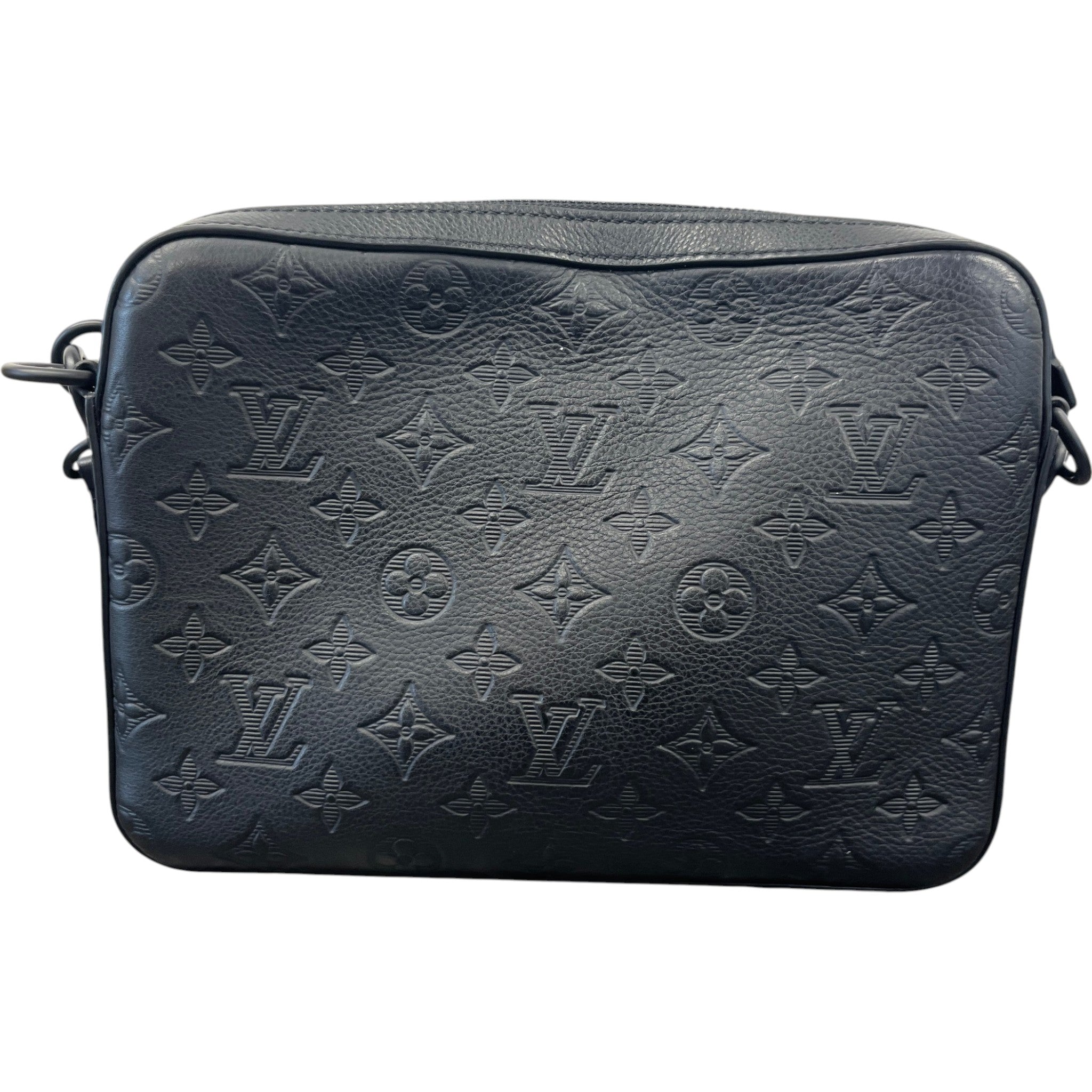 Men's Monogram Shadow Trio Messenger Bag Black