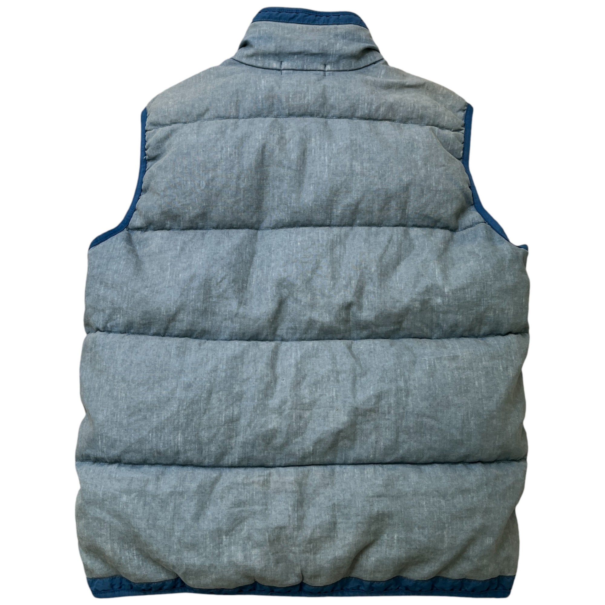 Men's Lino Resinato Down-Tc Gilet Blue Size M