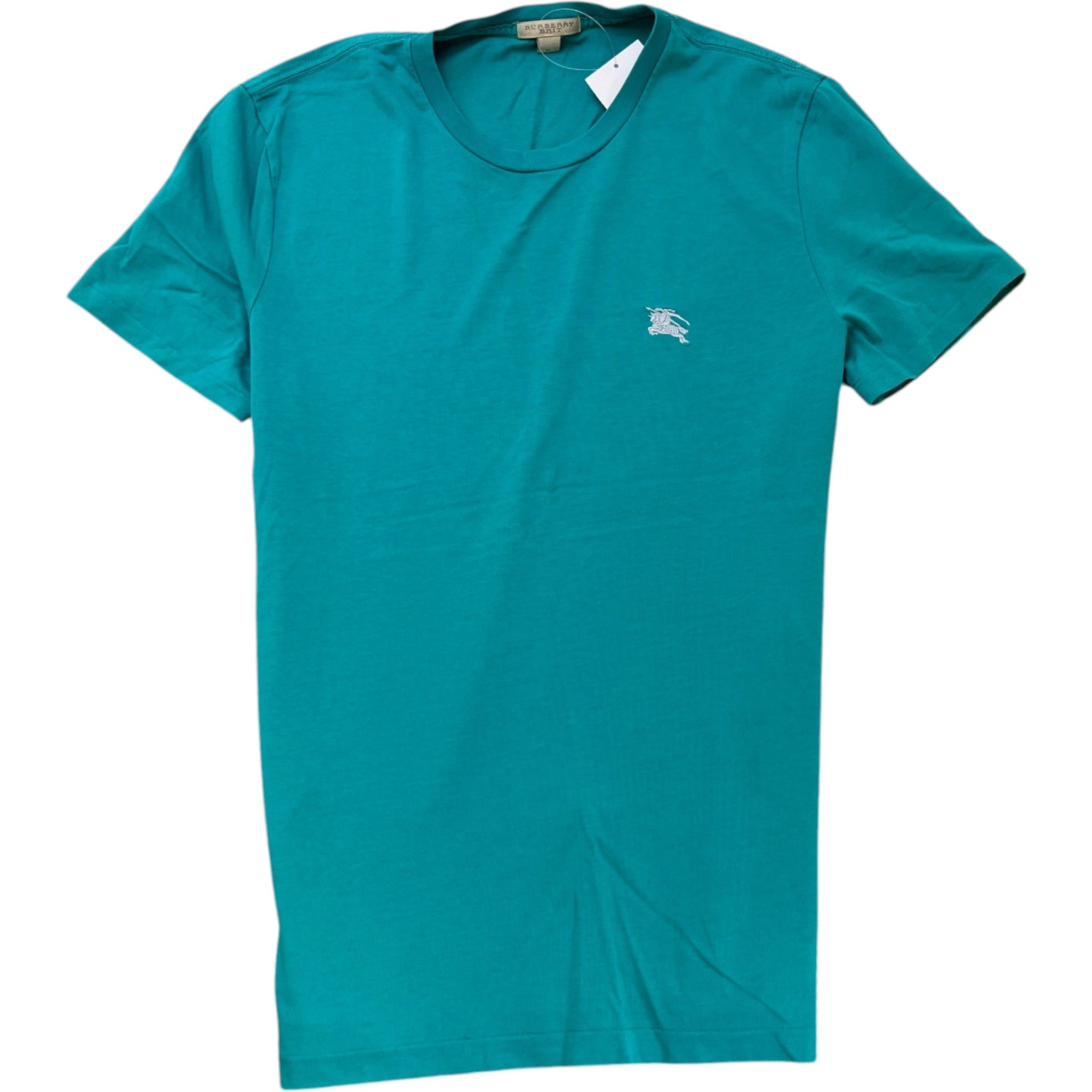 Men's Embroidered Logo T-Shirt Blue Size M