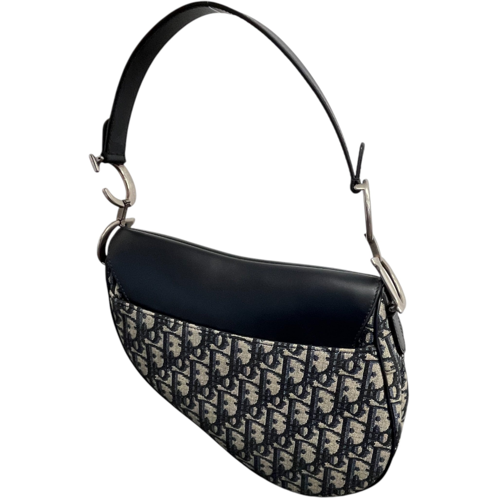 Women's Oblique Saddle Medium Bag Navy