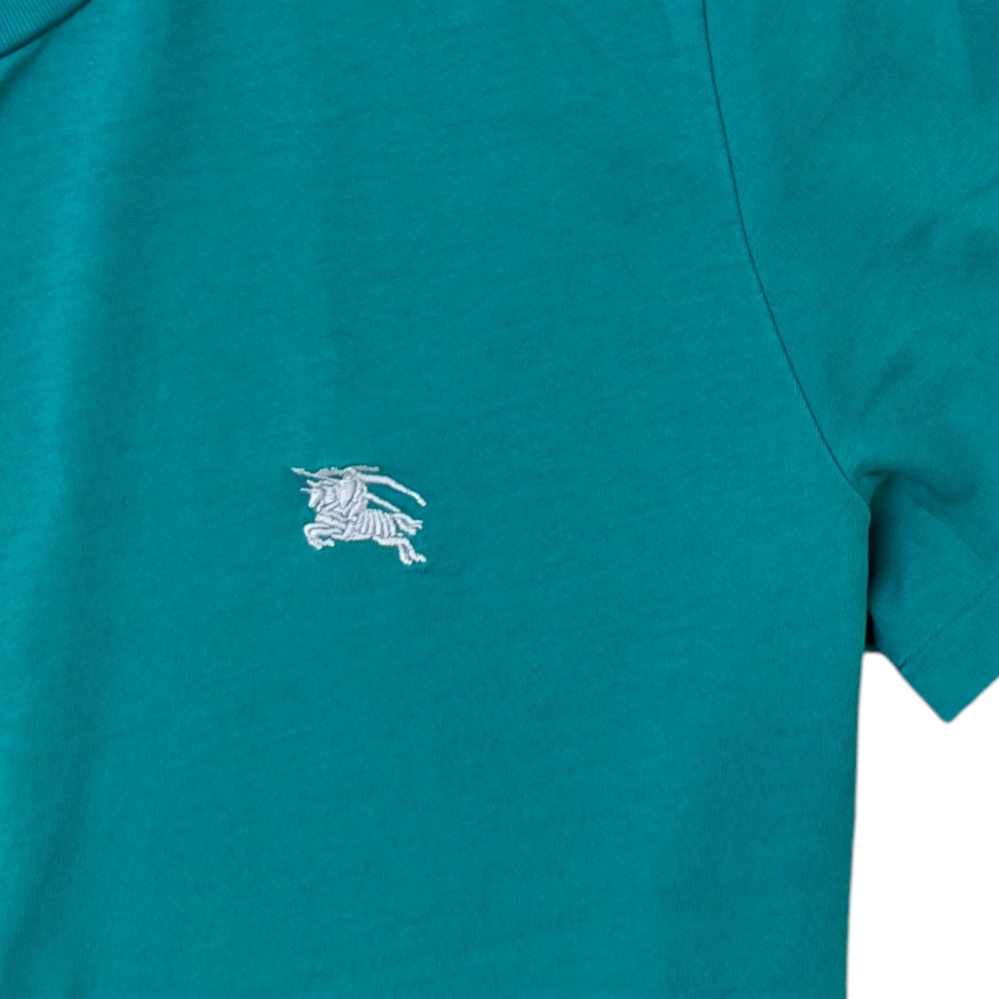 Men's Embroidered Logo T-Shirt Blue Size M