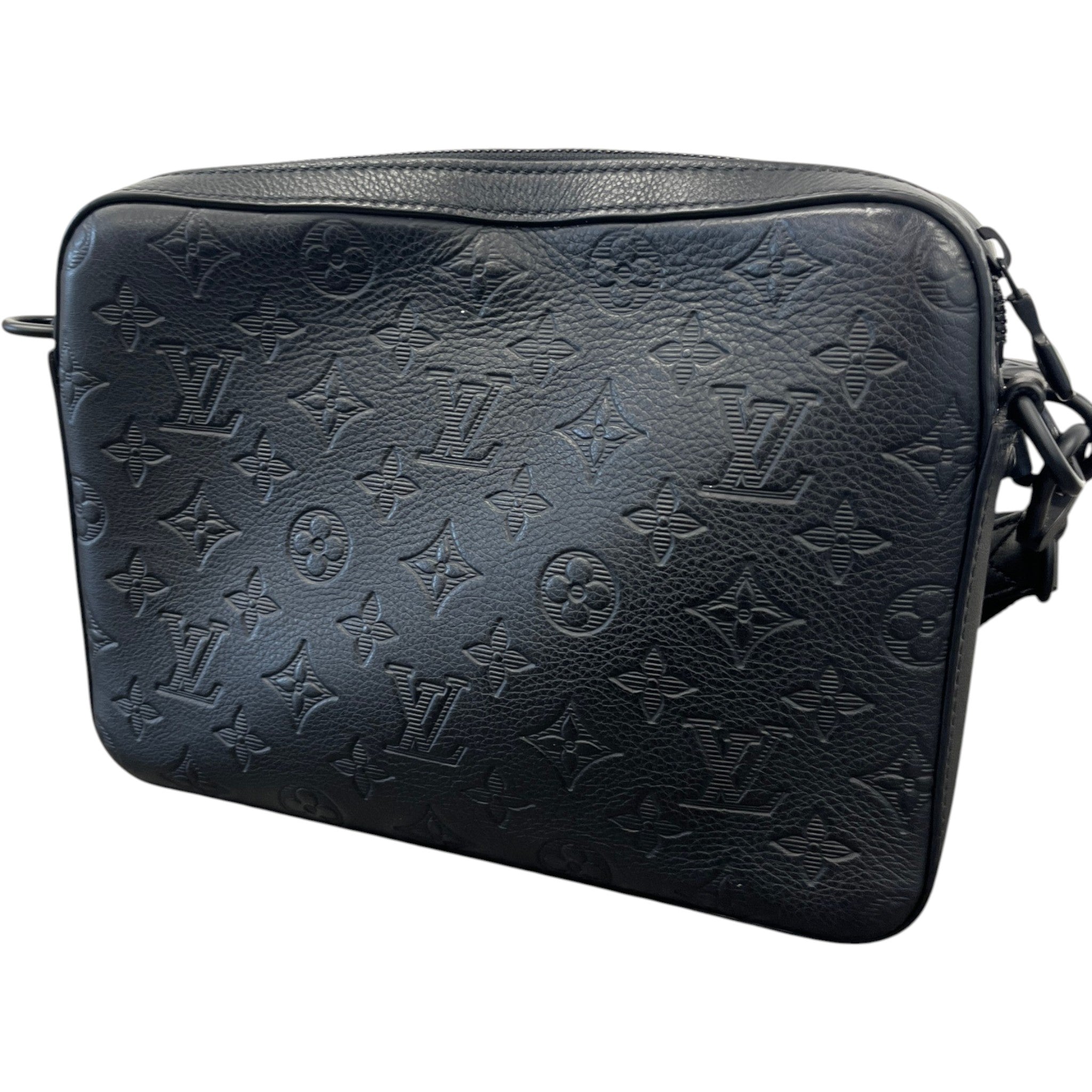 Men's Monogram Shadow Trio Messenger Bag Black
