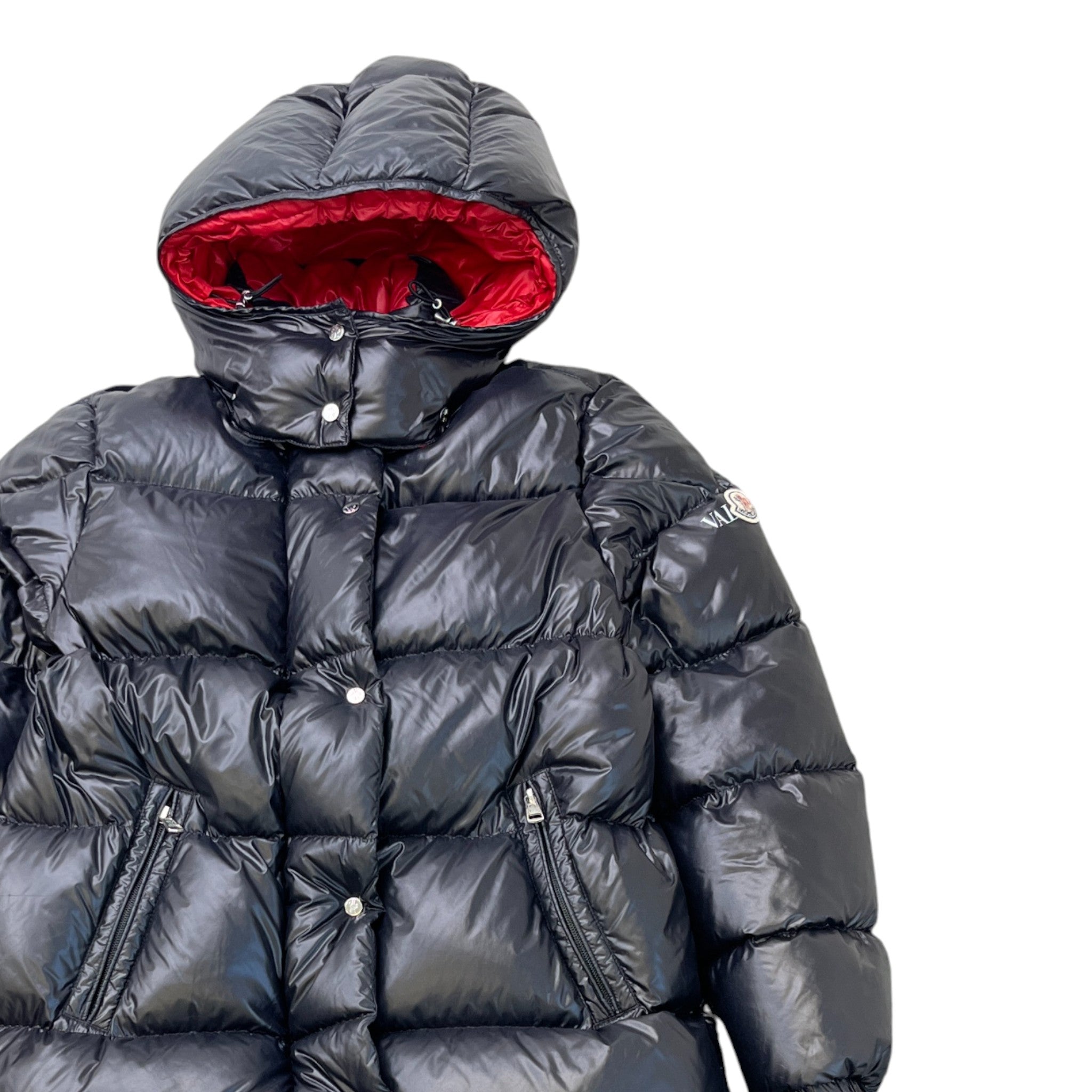 Women's X Valentino Vltn Logo Down Jacket Black Size IT 40 / UK 8