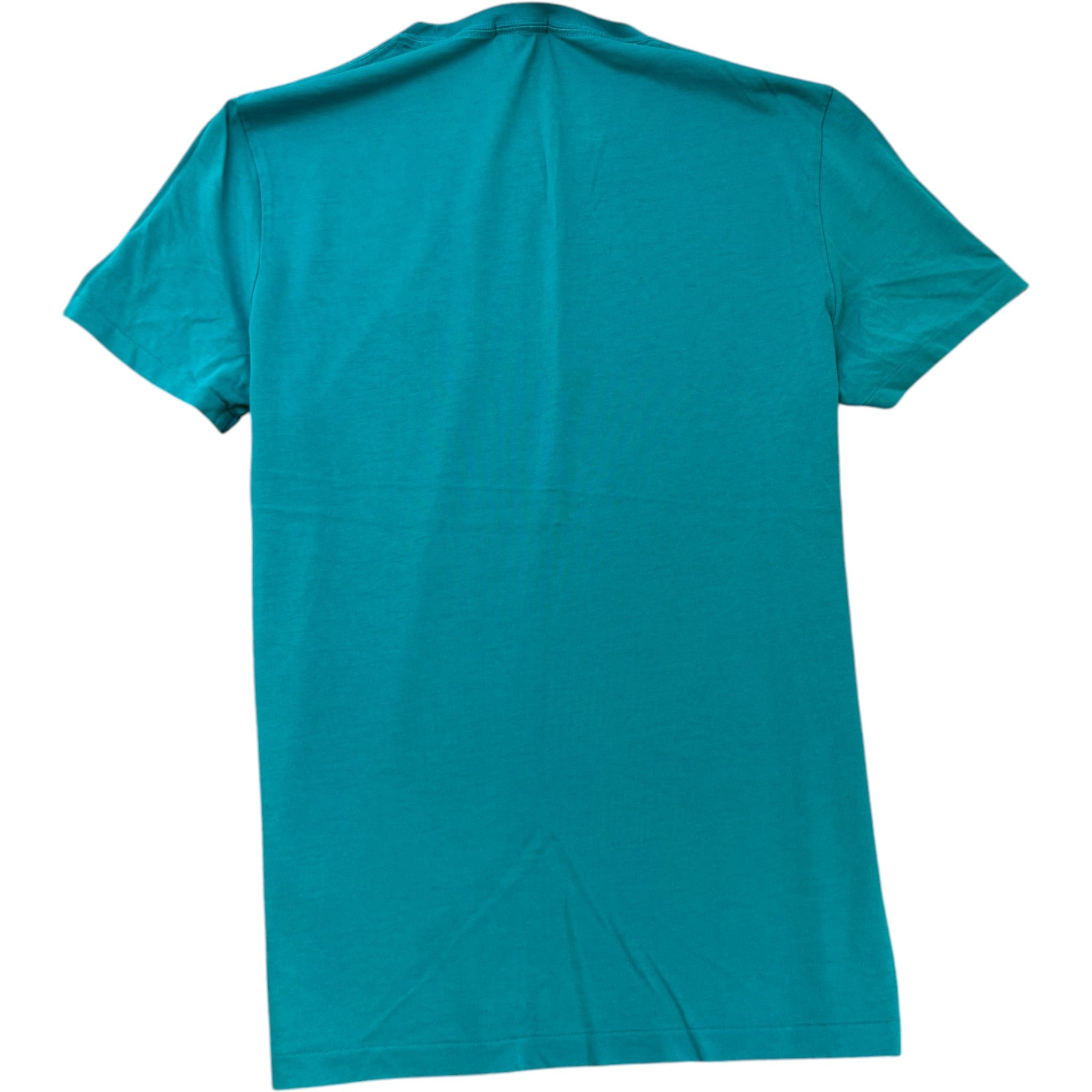 Men's Embroidered Logo T-Shirt Blue Size M