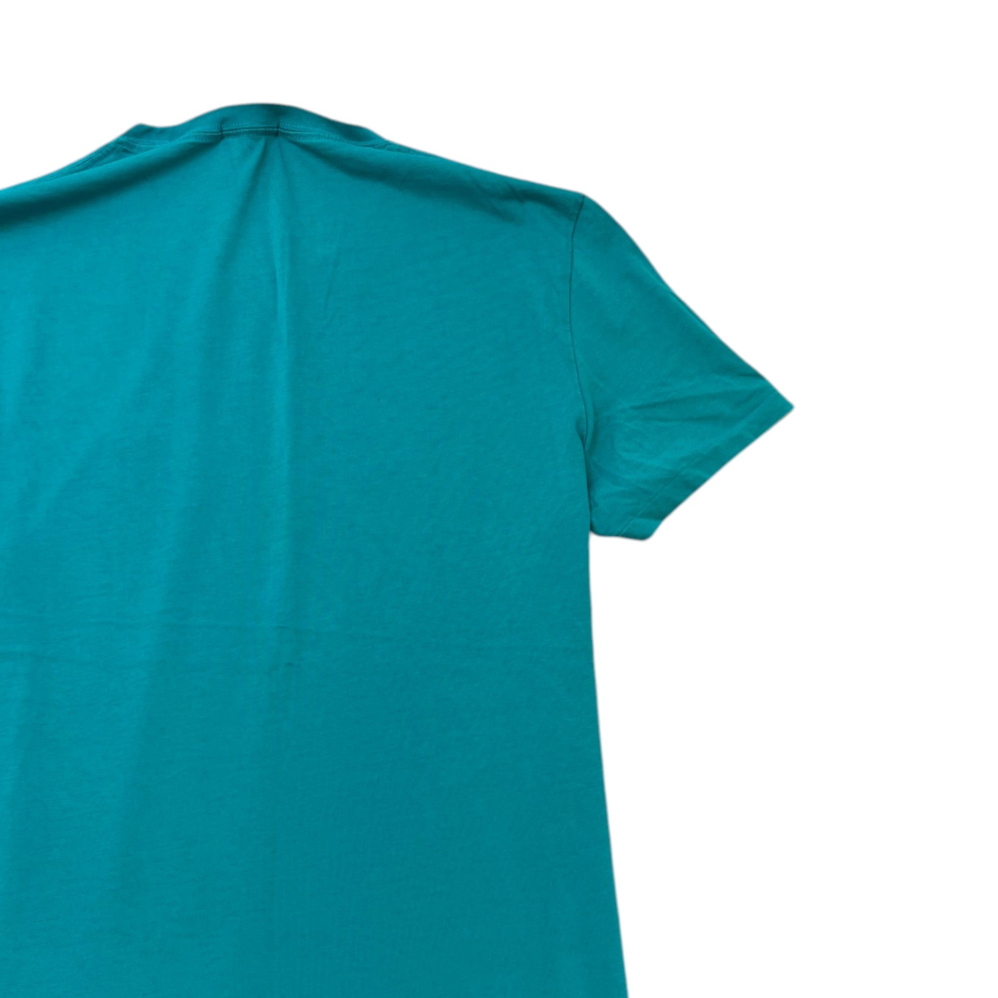 Men's Embroidered Logo T-Shirt Blue Size M