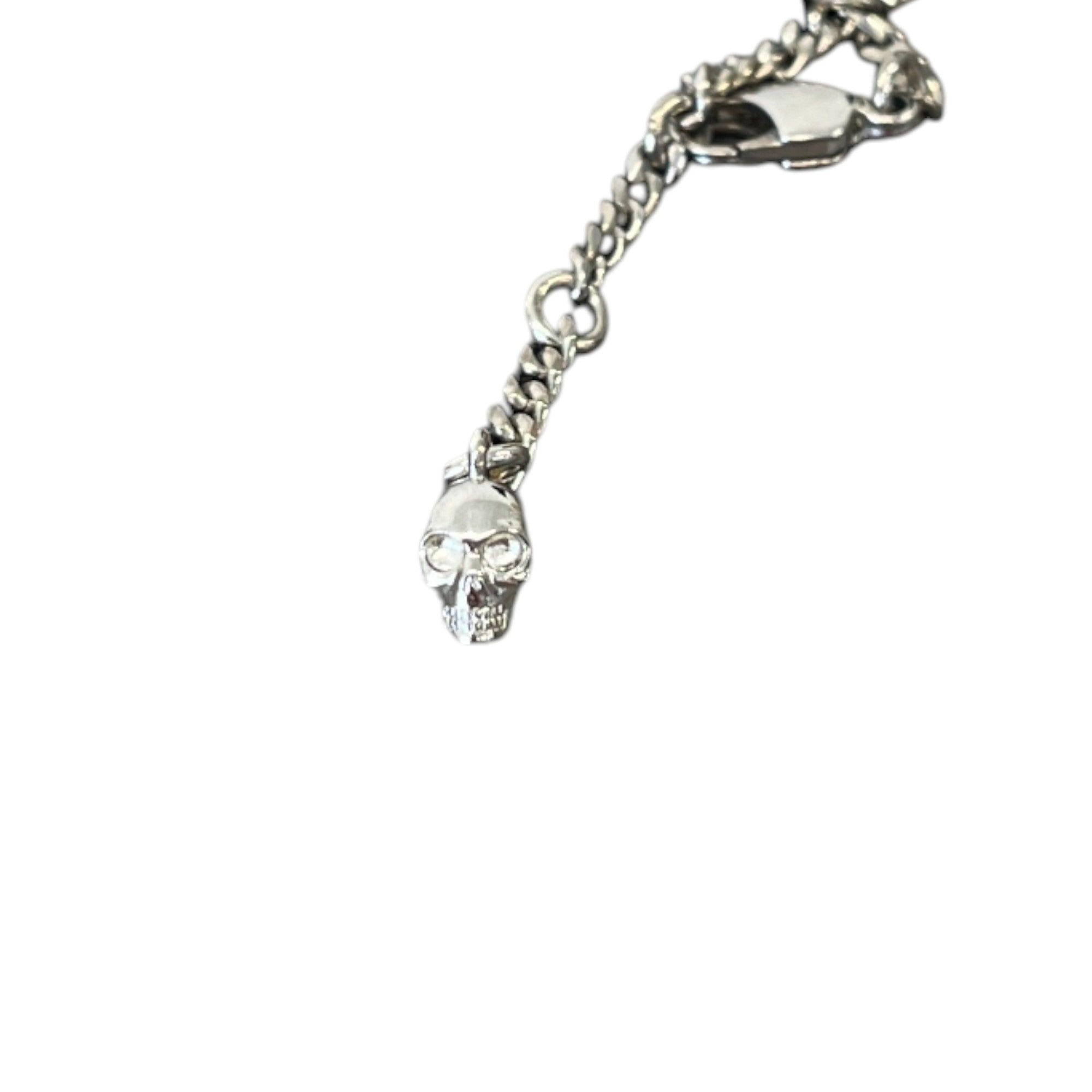 Women's Sovereign Skull Embellished Necklace Silver