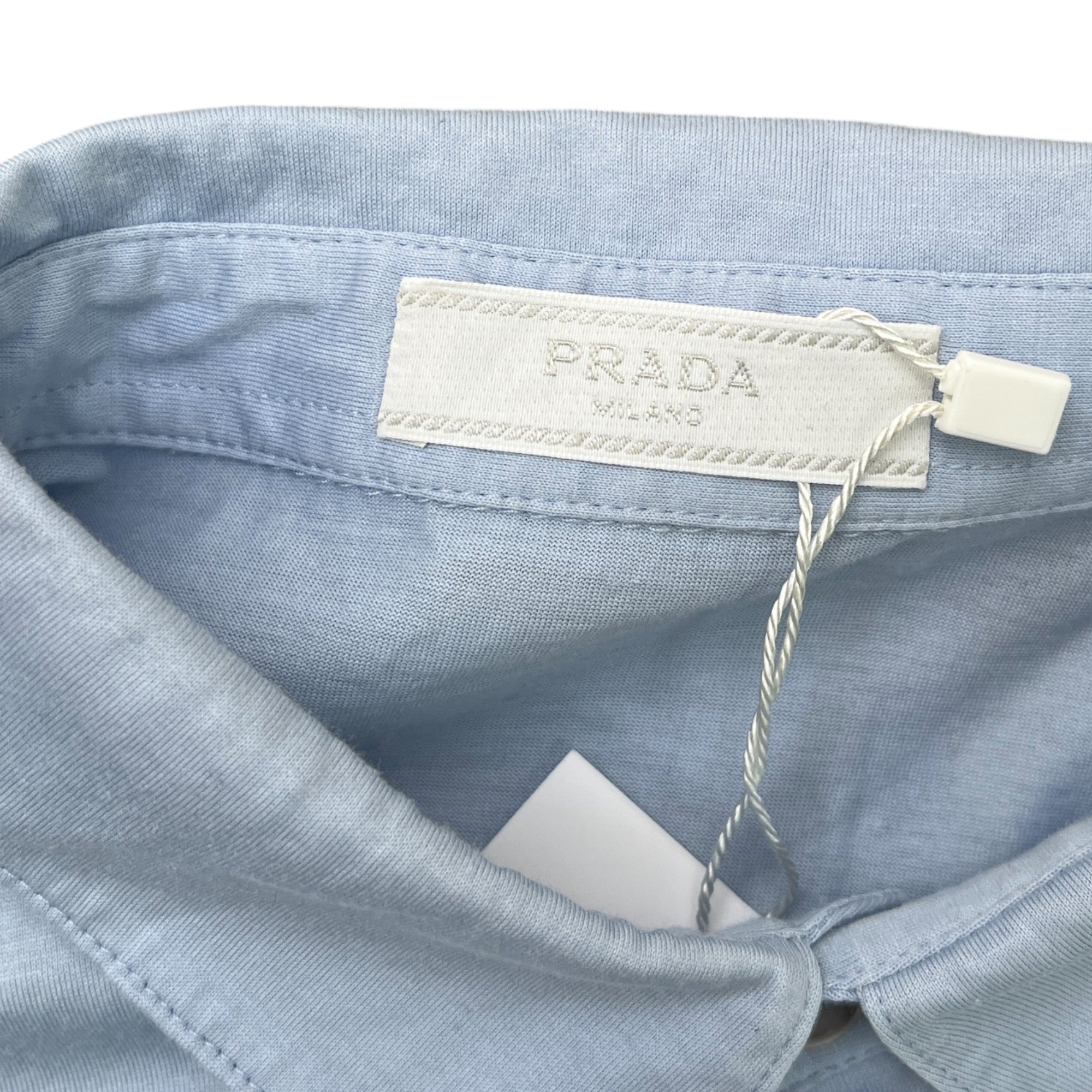 Men's Pocket Logo Polo Shirt Blue Size S