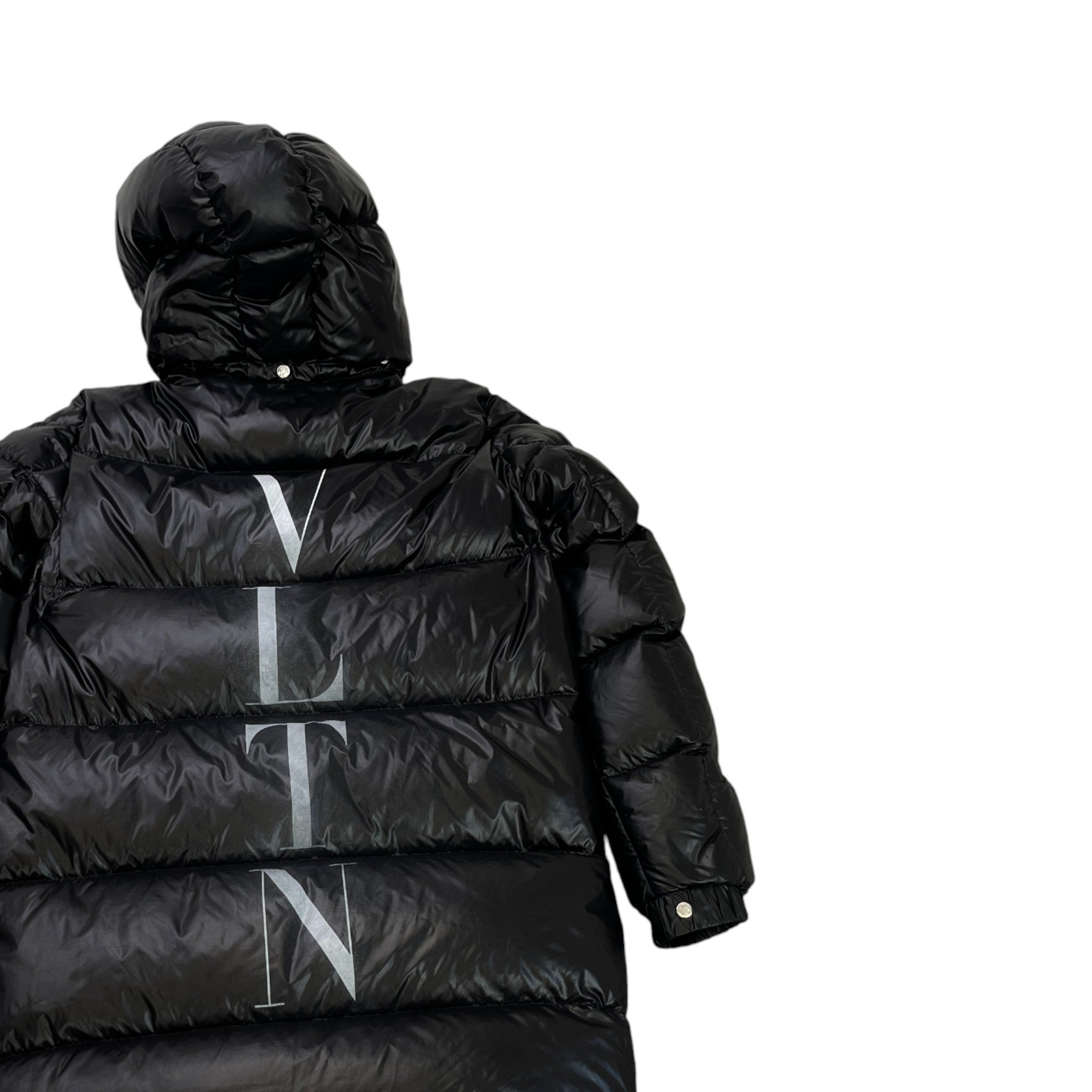 Women's X Valentino Vltn Logo Down Jacket Black Size IT 40 / UK 8