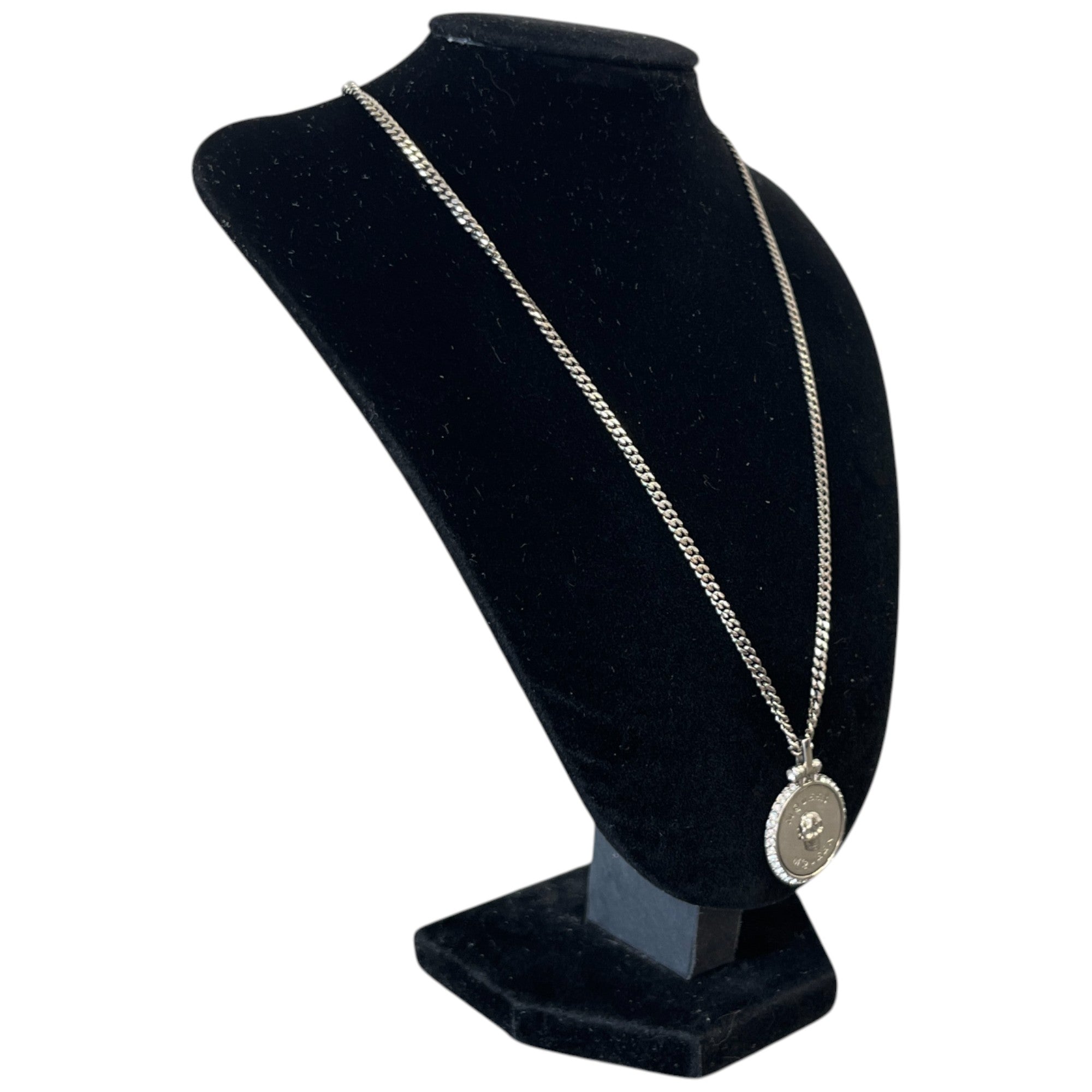 Women's Sovereign Skull Embellished Necklace Silver