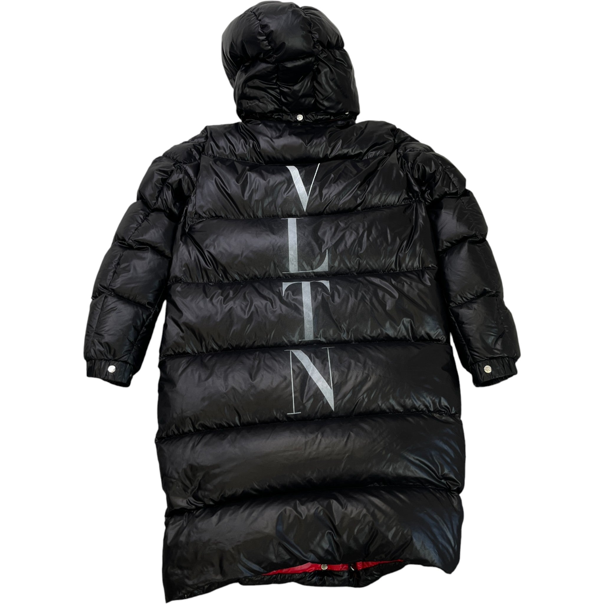 Women's X Valentino Vltn Logo Down Jacket Black Size IT 40 / UK 8