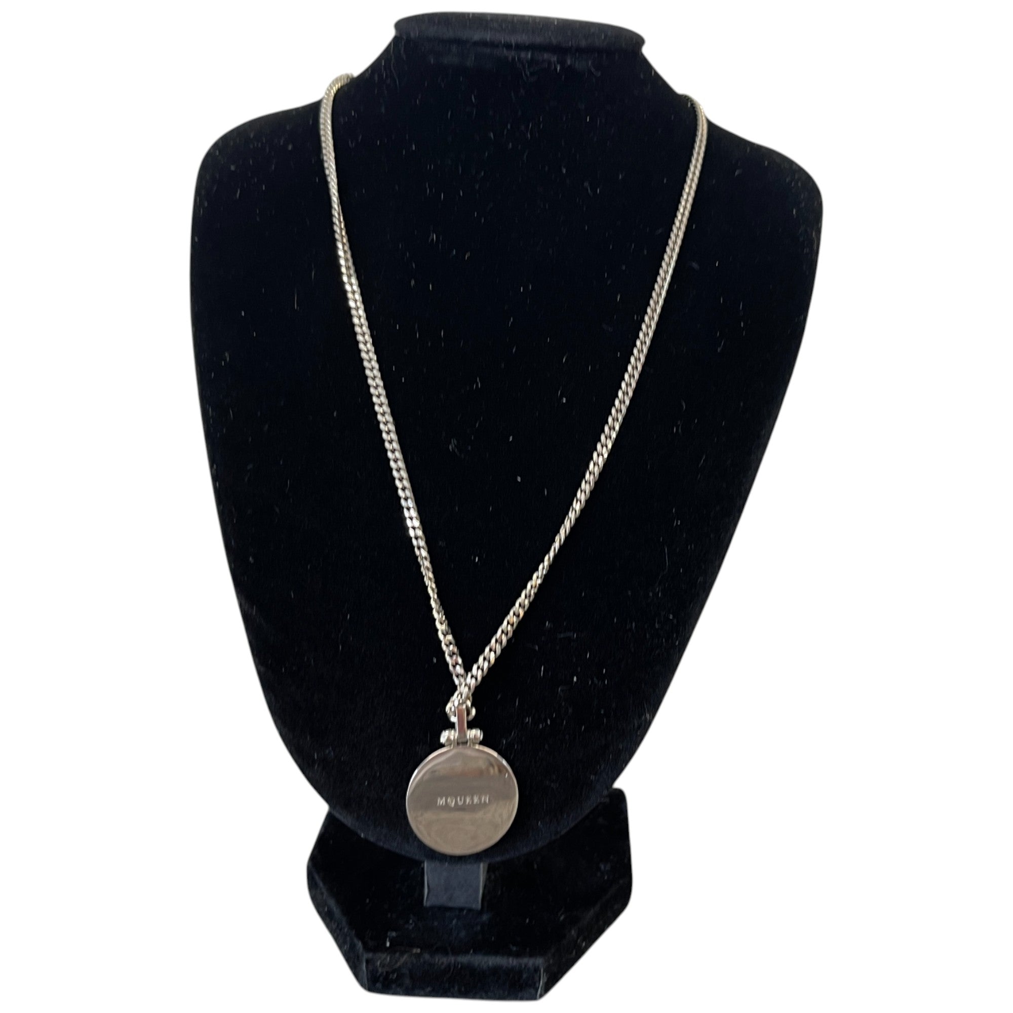 Women's Sovereign Skull Embellished Necklace Silver