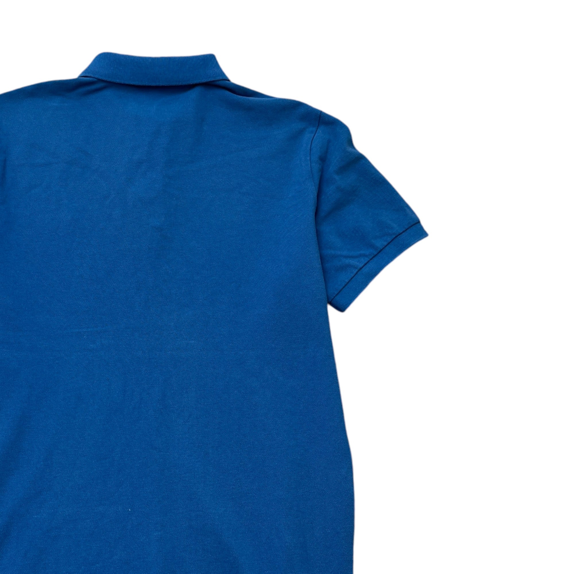Men's Pique Polo Shirt Blue Size L