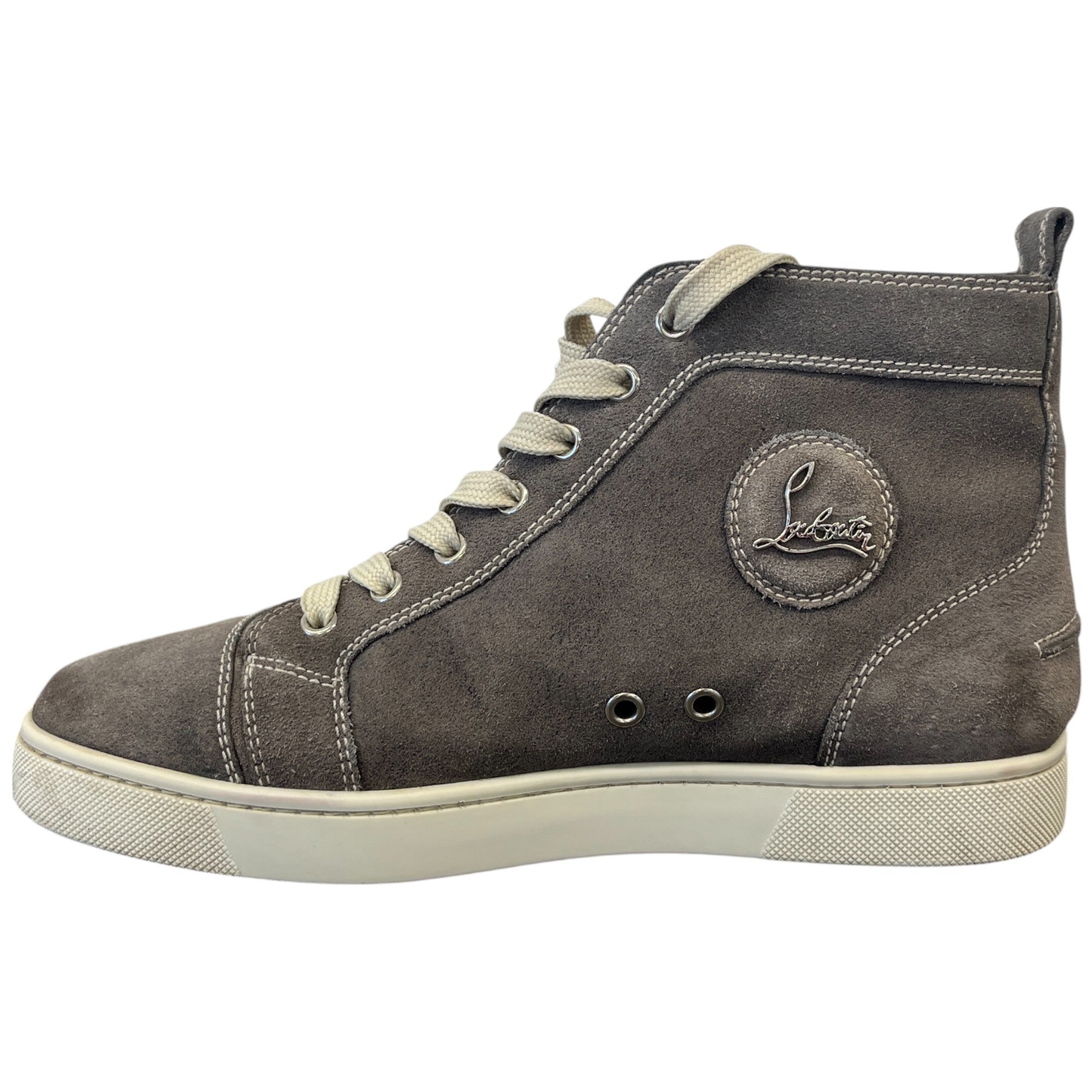 Men's Louis Flat High Trainers Grey Size EU 40 / UK 6