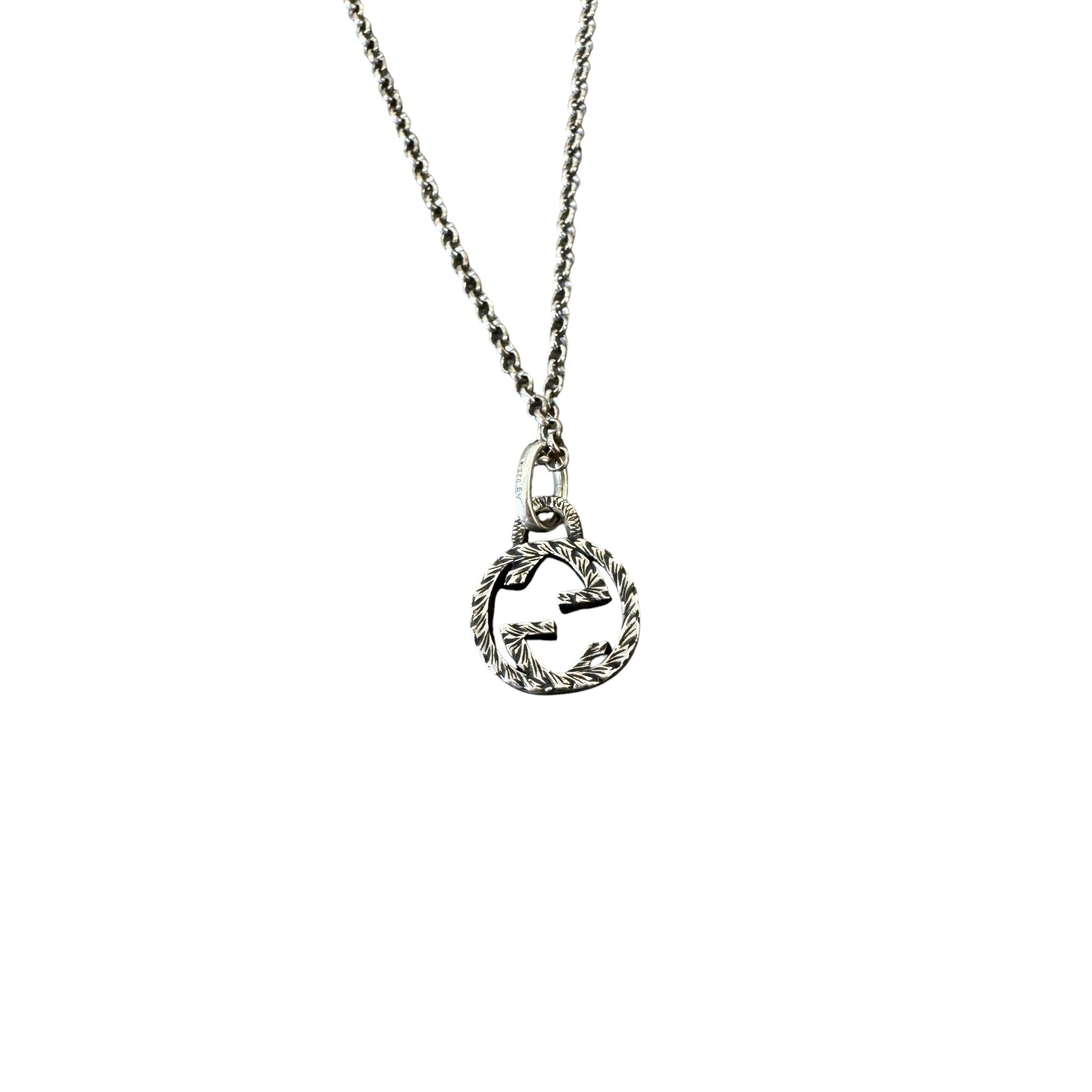 Women's Interlocking G Necklace Silver