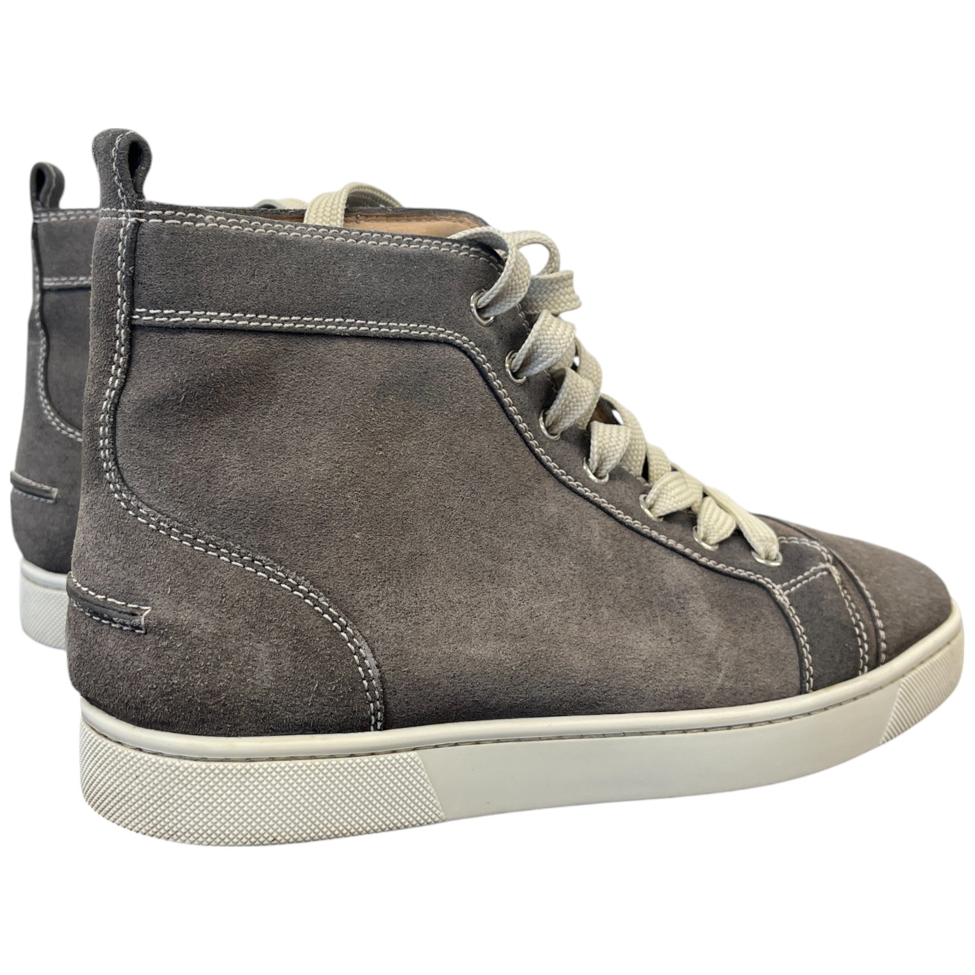 Men's Louis Flat High Trainers Grey Size EU 40 / UK 6