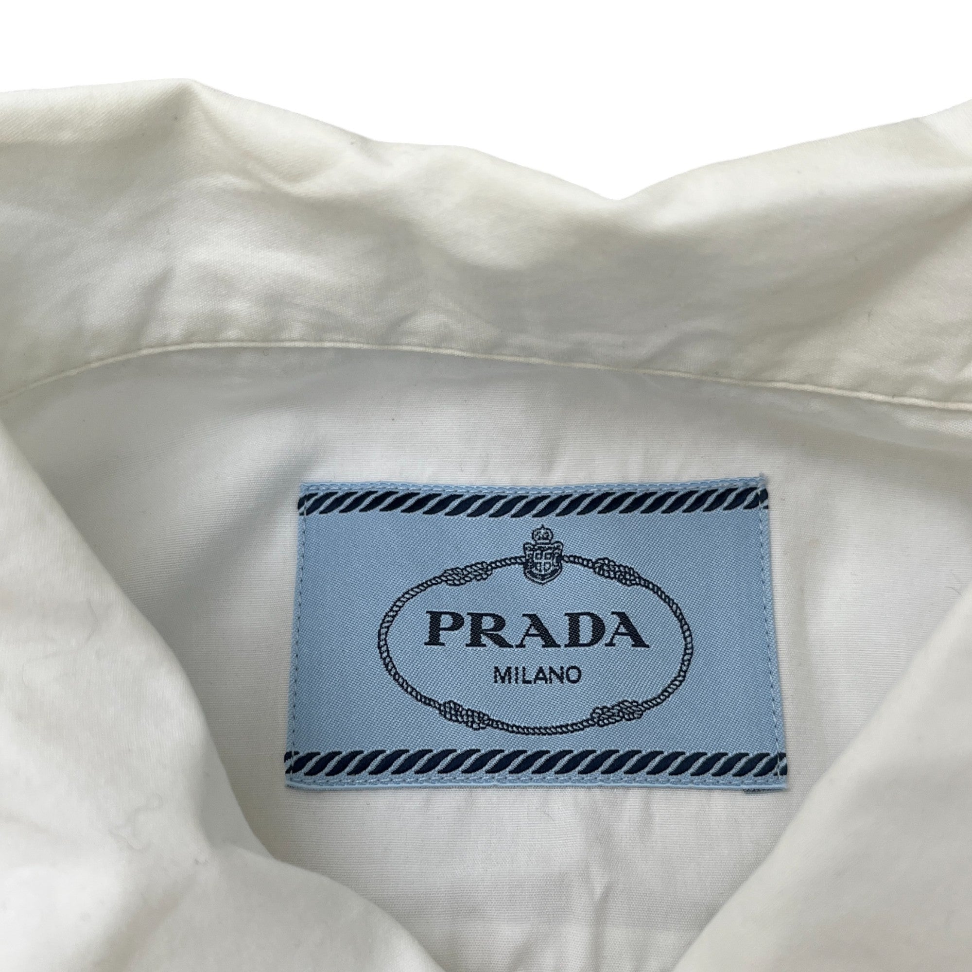 Men's Triangle Logo T-Shirt White Size L