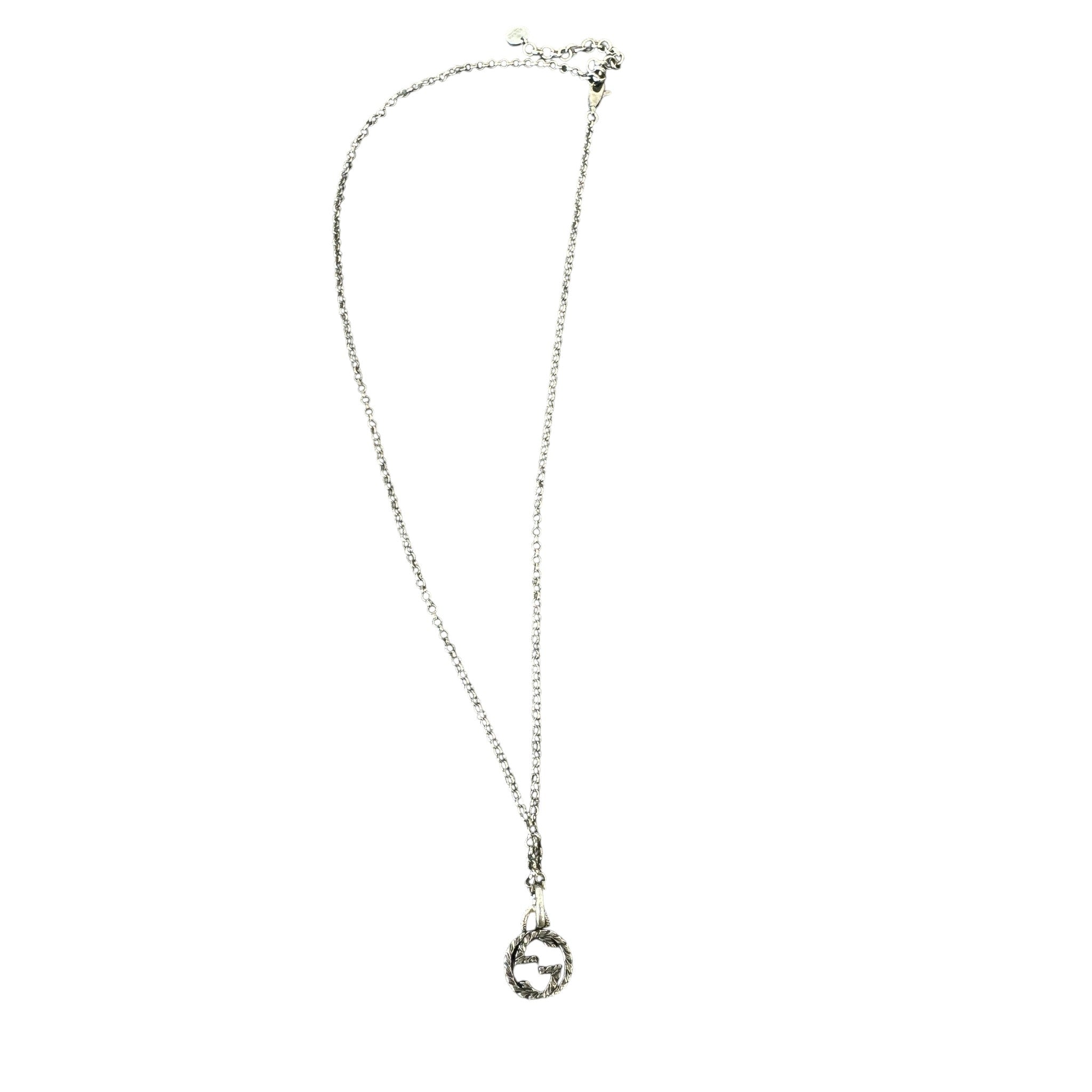 Women's Interlocking G Necklace Silver