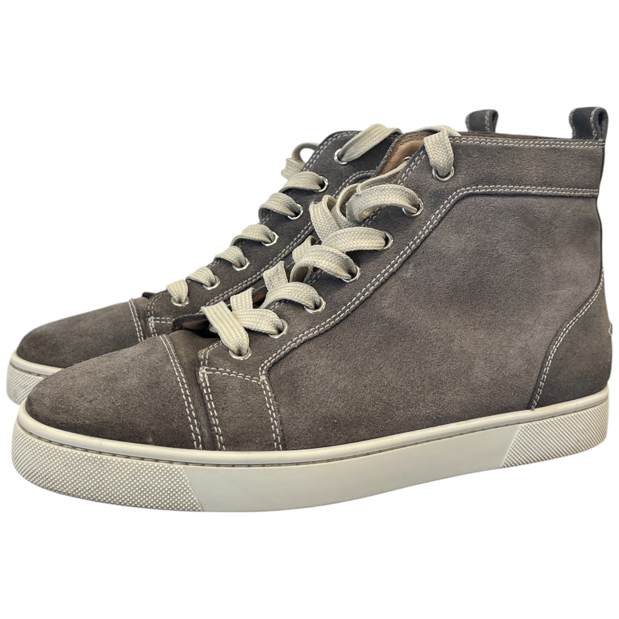 Men's Louis Flat High Trainers Grey Size EU 40 / UK 6