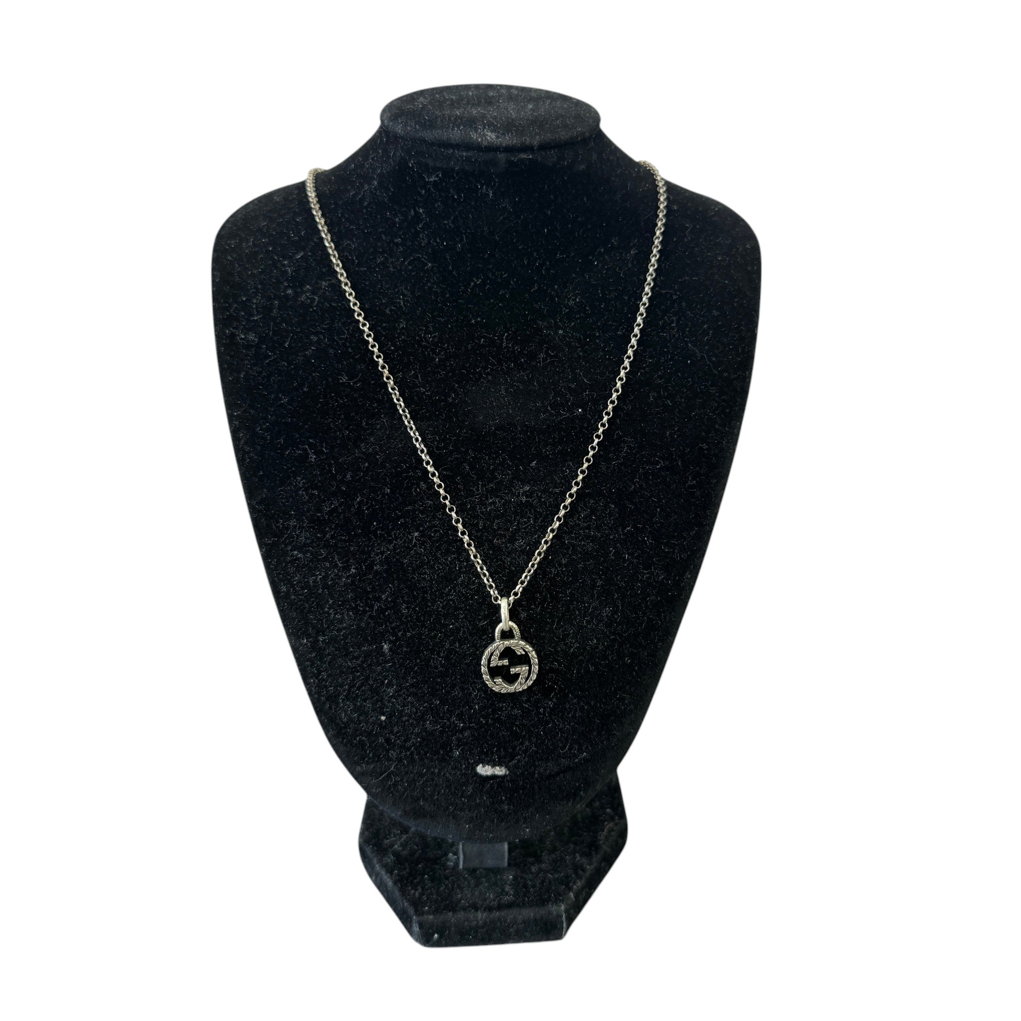 Women's Interlocking G Necklace Silver