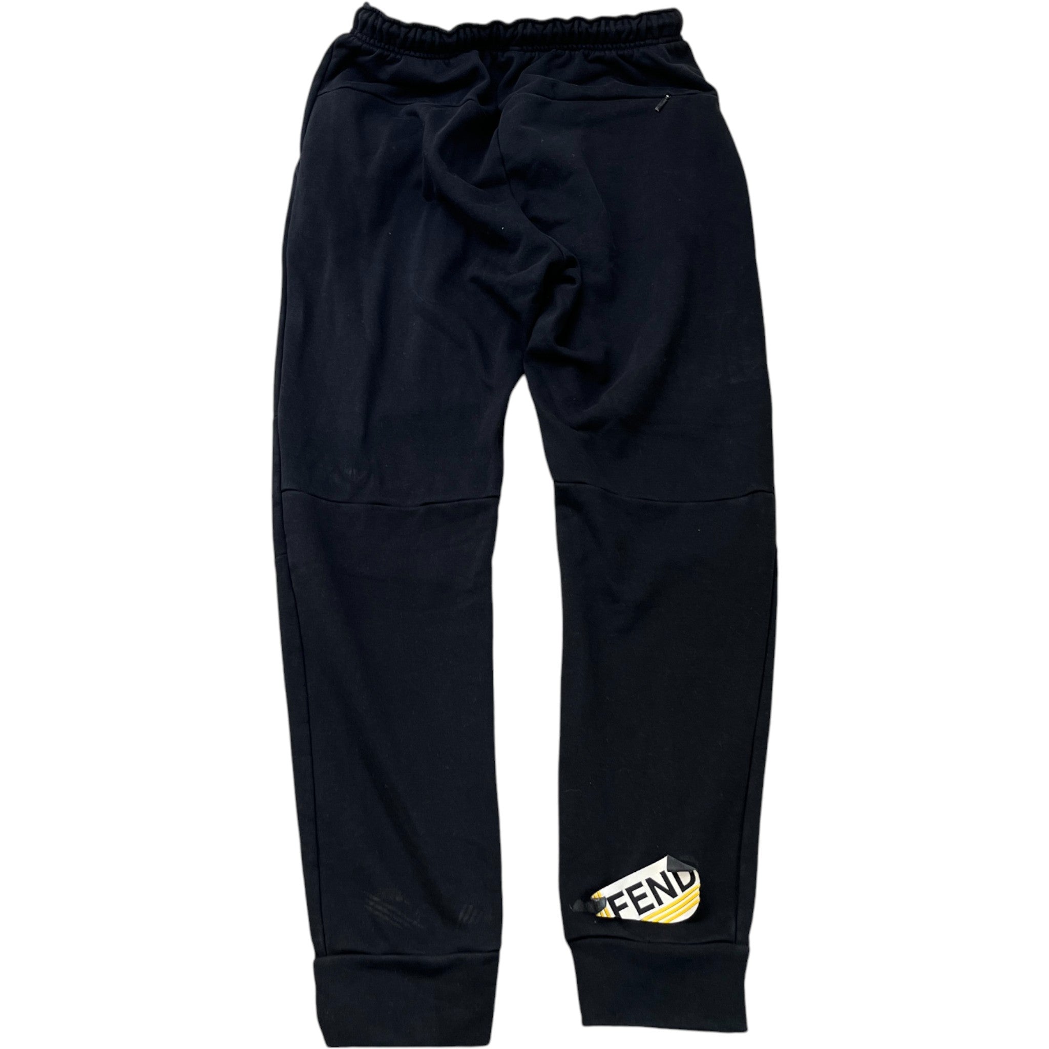 Men's Logo Patch Joggers Black Size IT 48 / UK 32