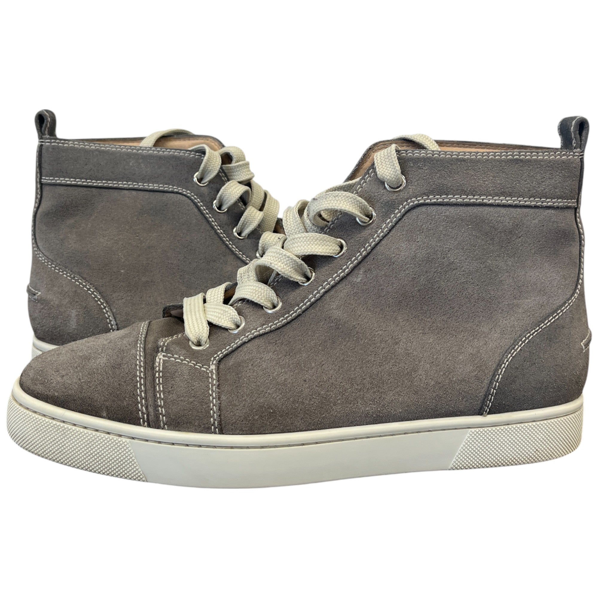 Men's Louis Flat High Trainers Grey Size EU 40 / UK 6