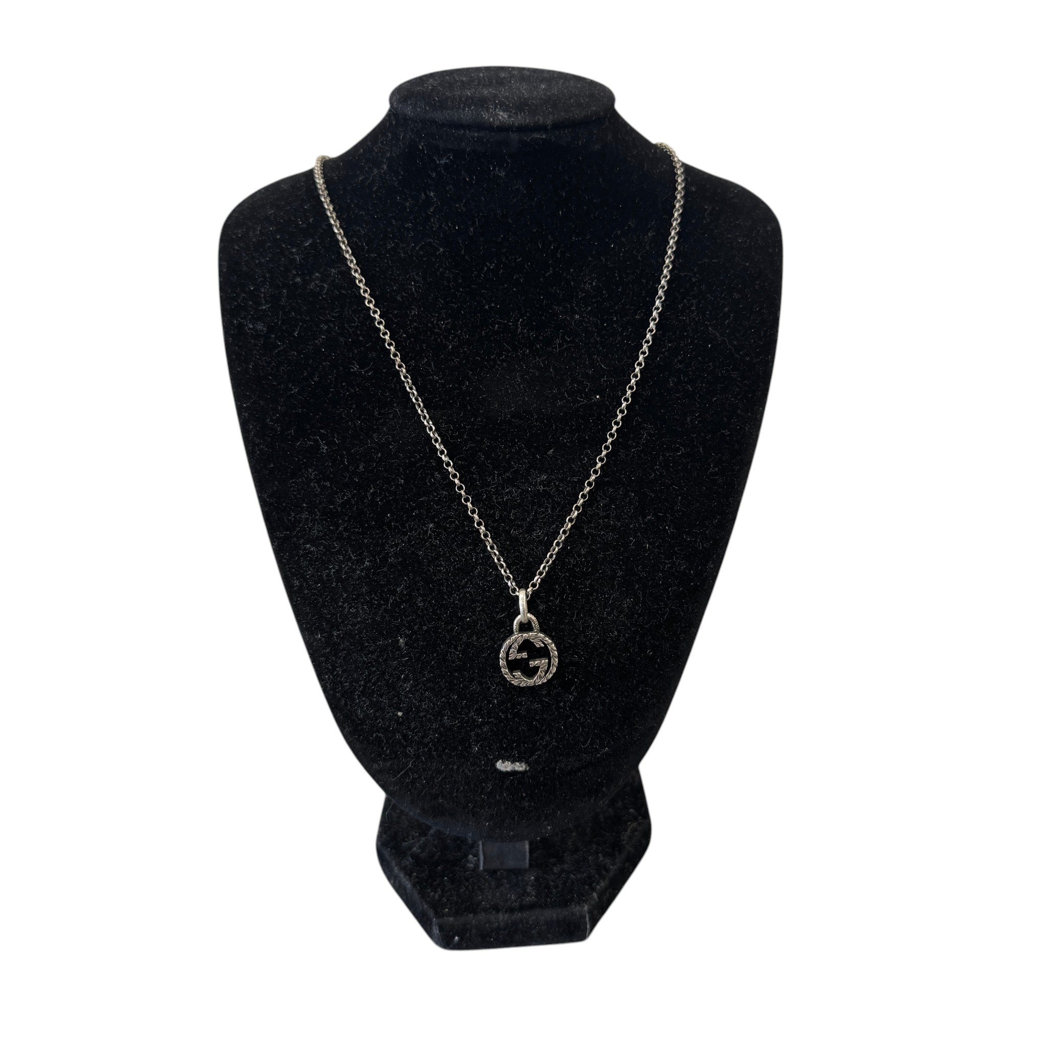 Women's Interlocking G Necklace Silver