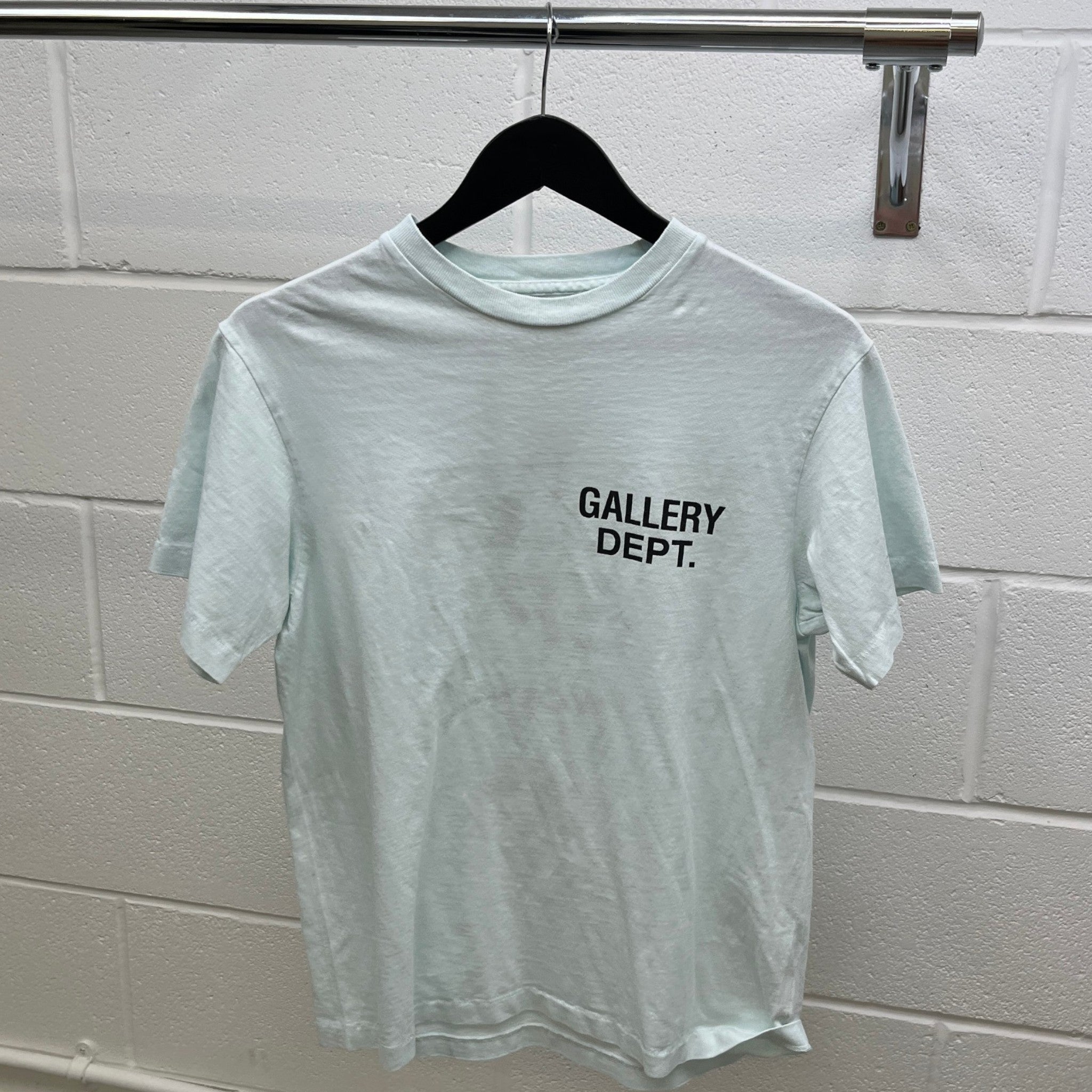 Men's Logo Print T-Shirt Blue Size S