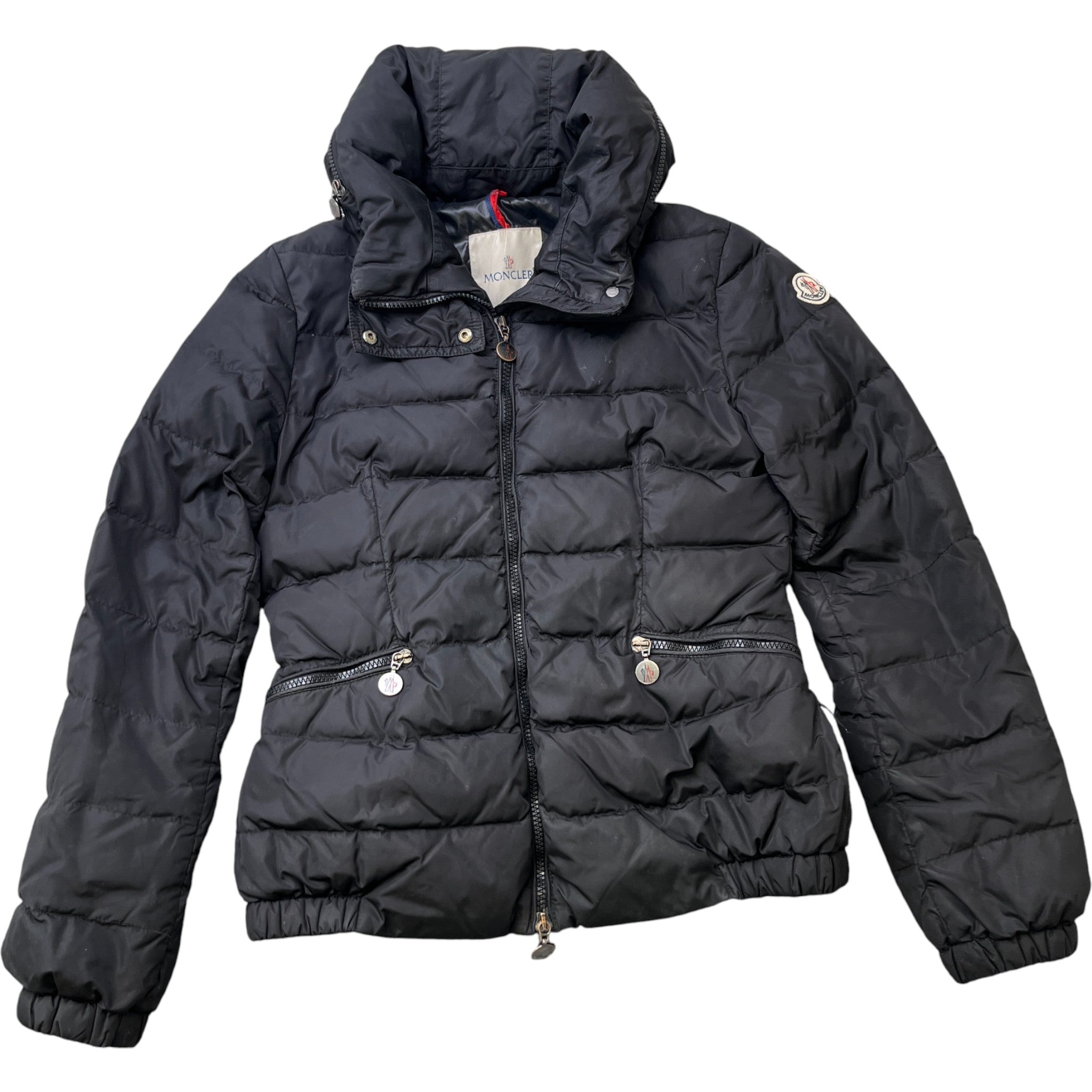 Women's Quilted Down Jacket Black Size XS