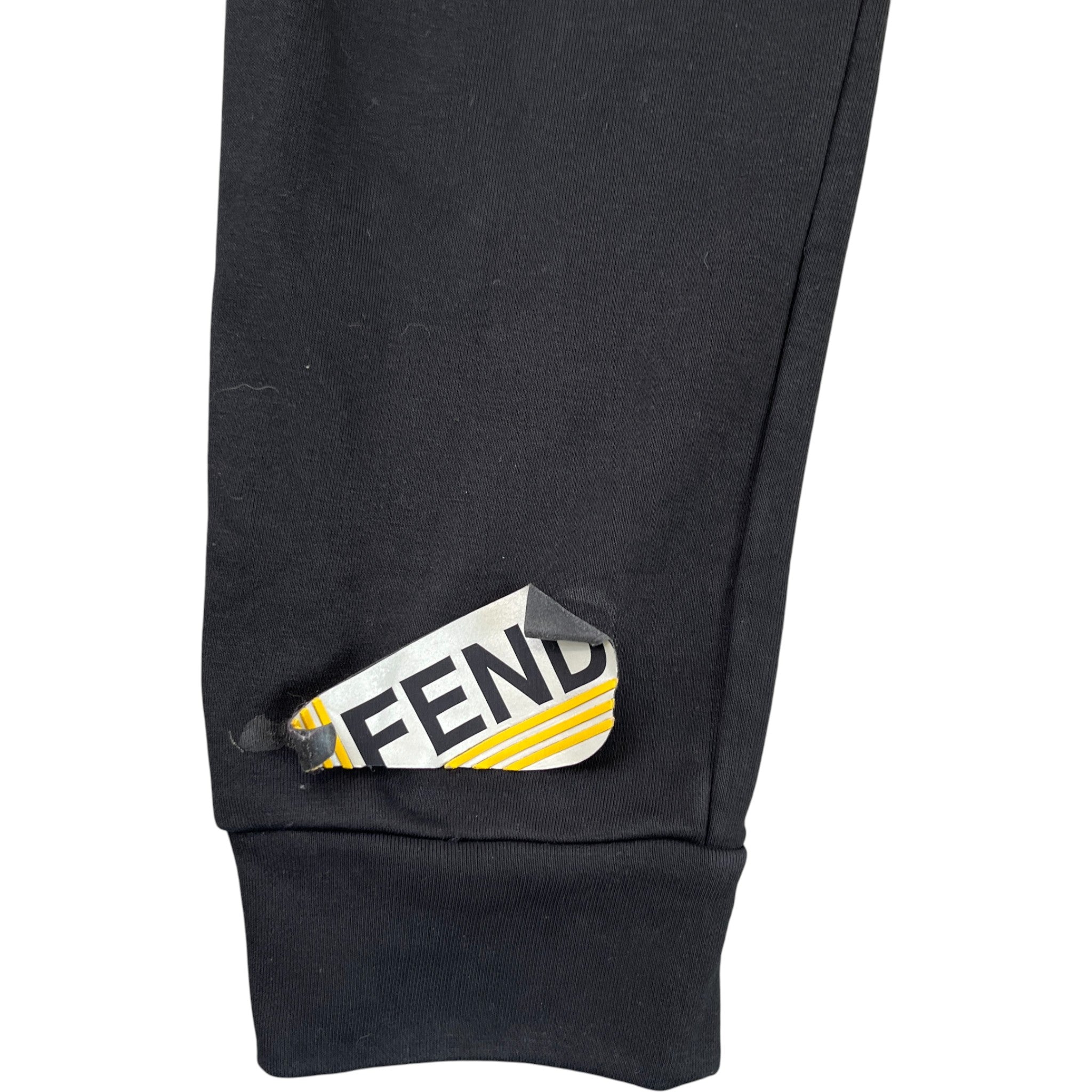 Men's Logo Patch Joggers Black Size IT 48 / UK 32