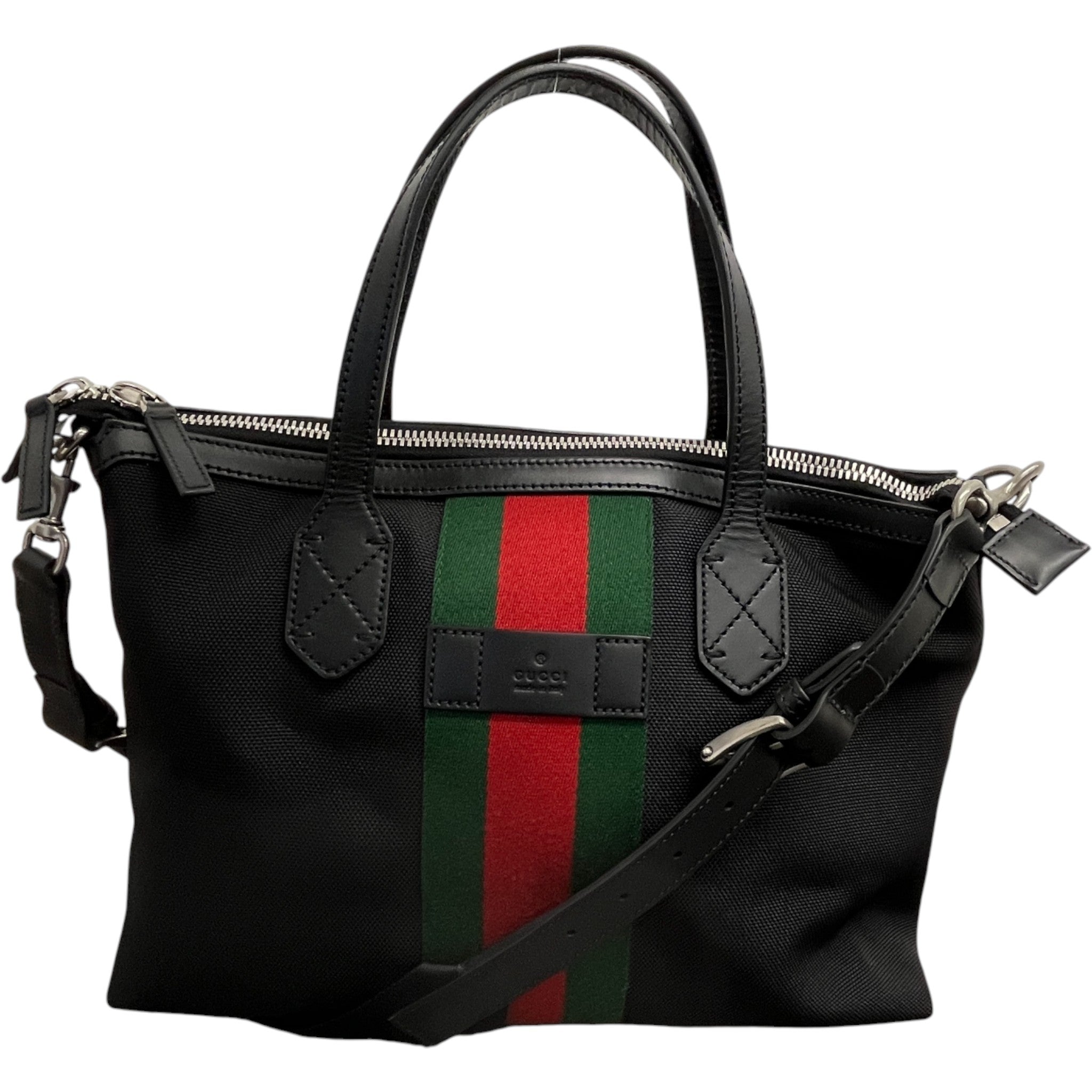 Women's Gg Canvas Abbey Pocket Handbag Black