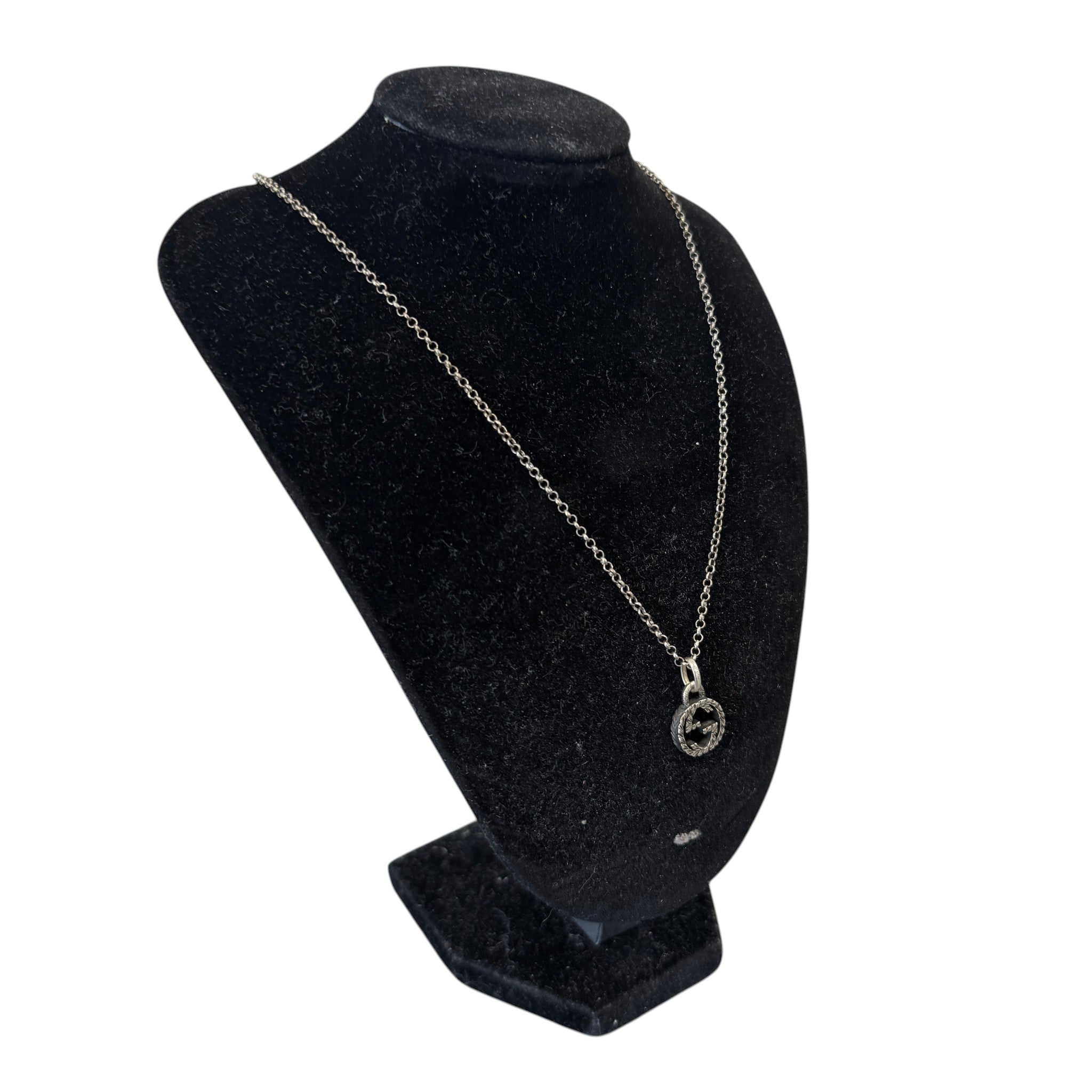 Women's Interlocking G Necklace Silver