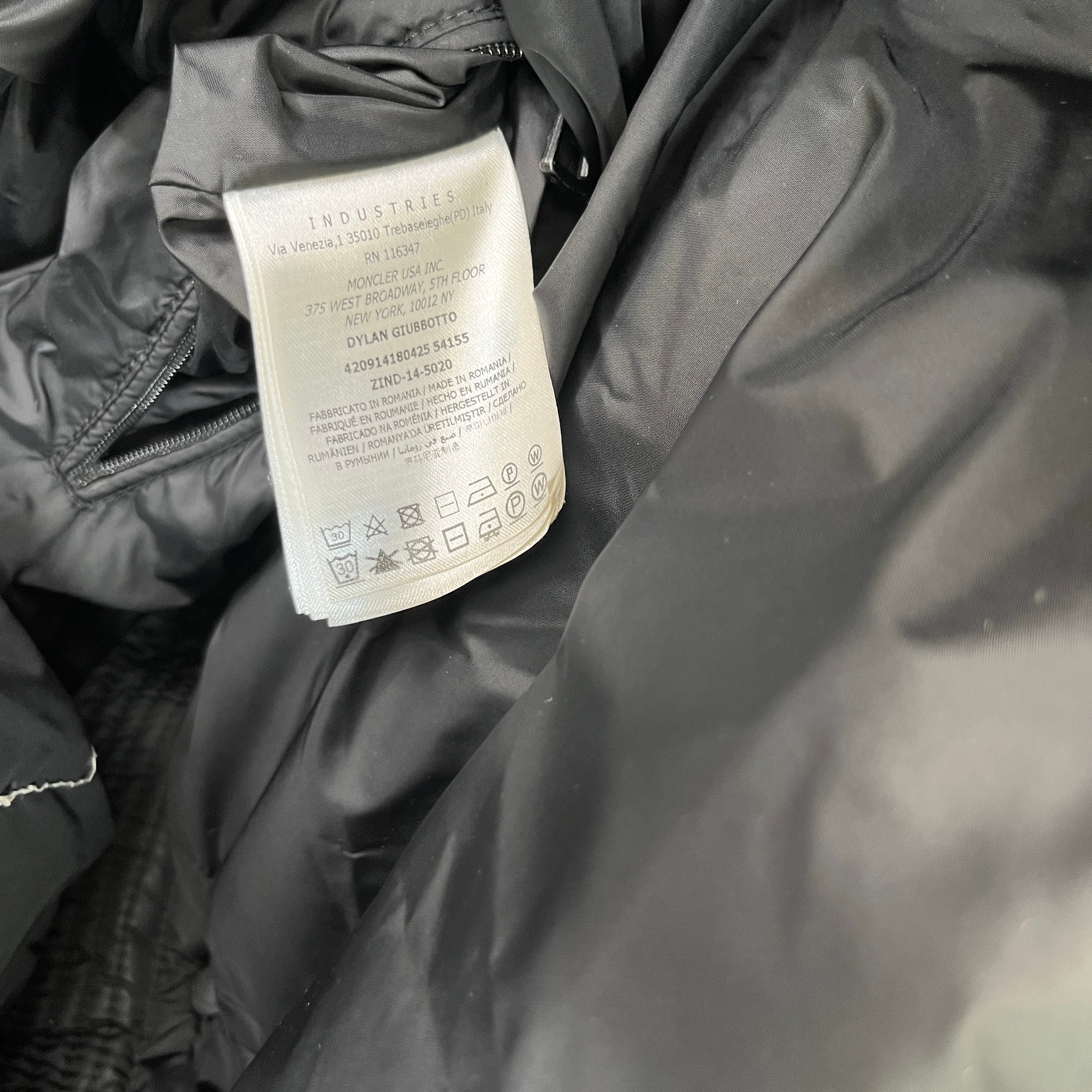 Men's Dylan Down Jacket Black Size 1 / S