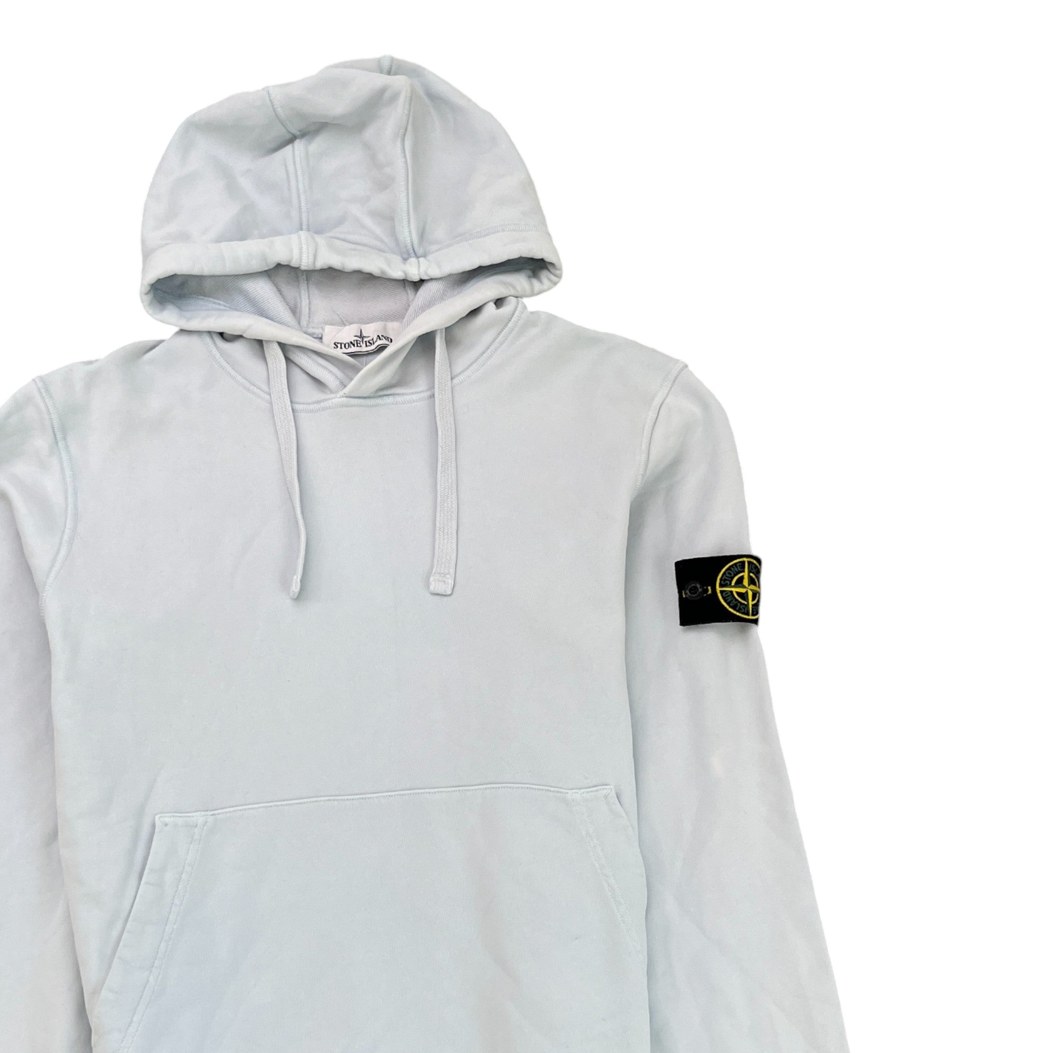 Men's Applique Logo Hoodie Blue Size M