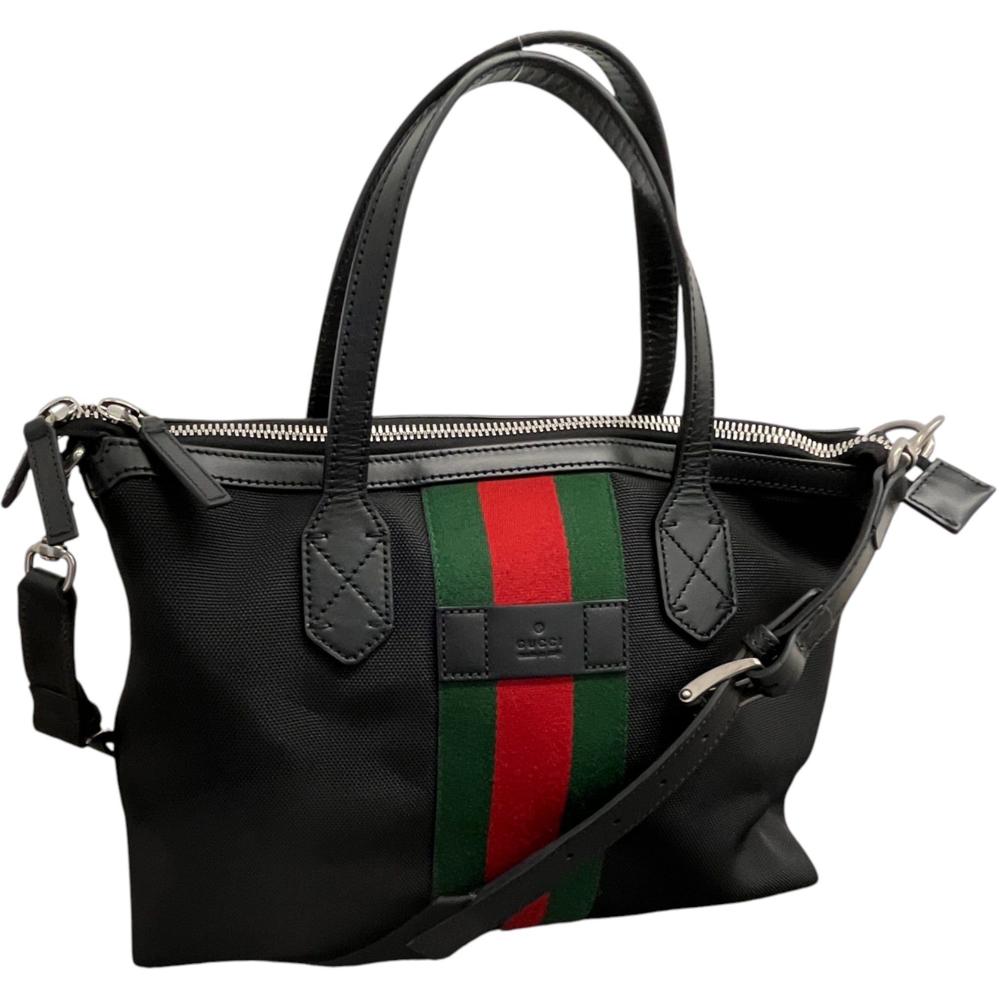 Women's Gg Canvas Abbey Pocket Handbag Black