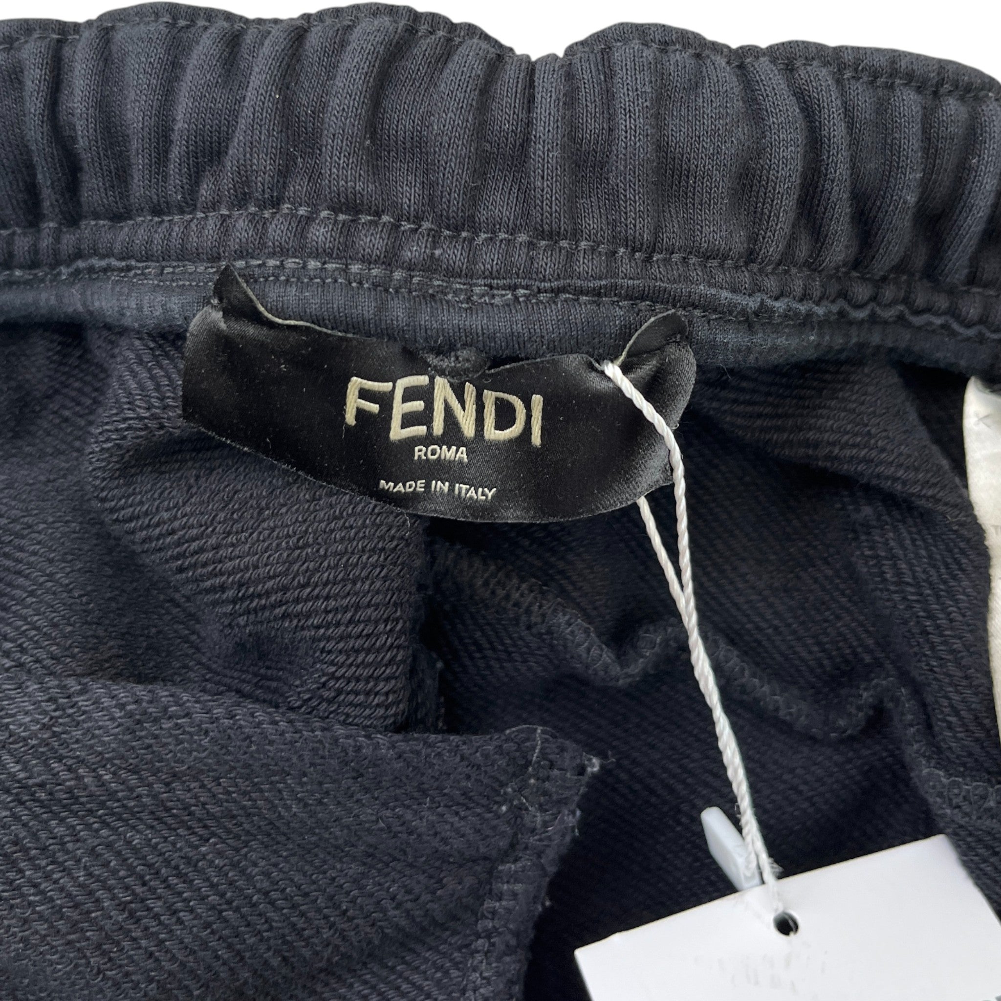 Men's Logo Patch Joggers Black Size IT 48 / UK 32