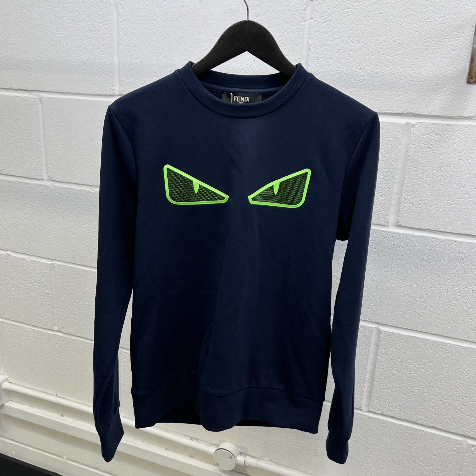 Men's Eye Logo Sweatshirt Navy Size S
