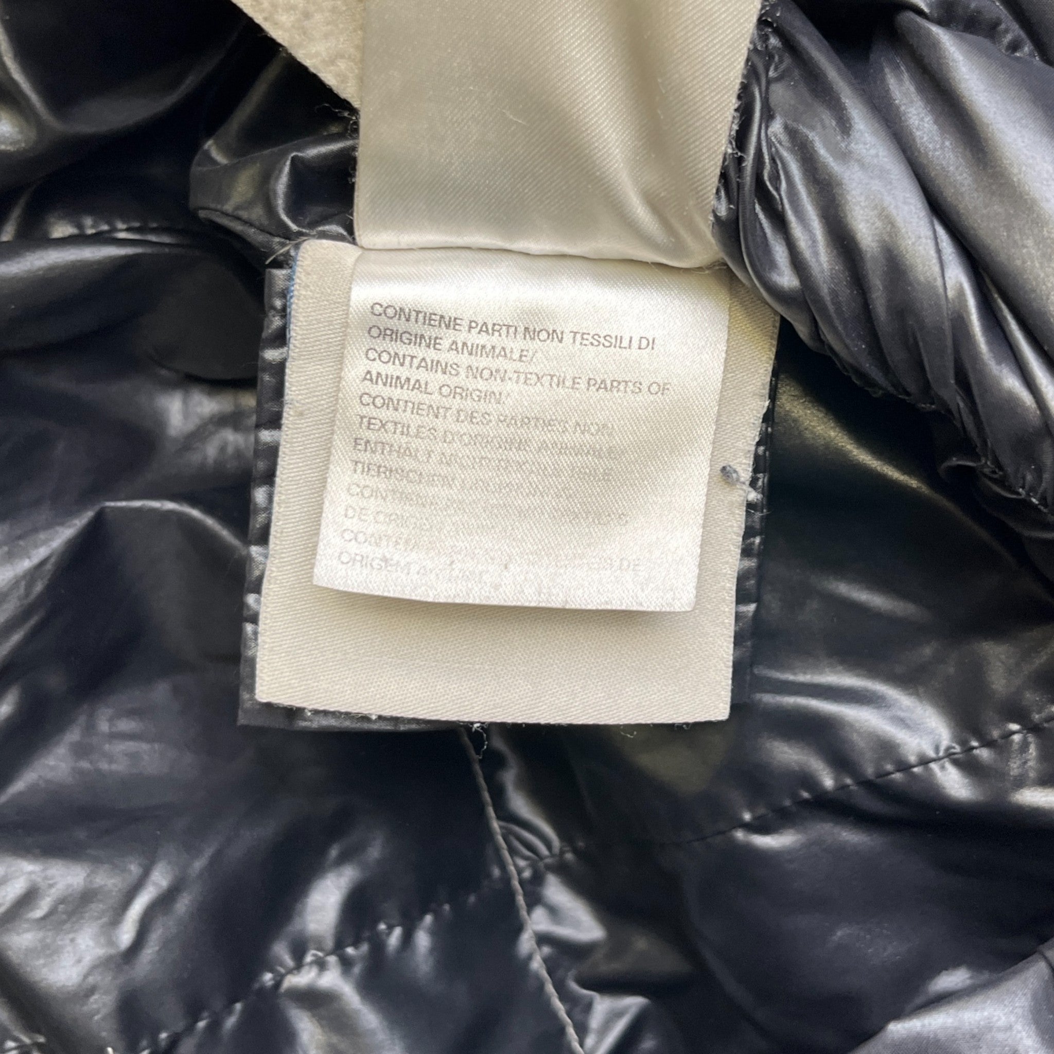 Women's Quilted Down Jacket Black Size XS