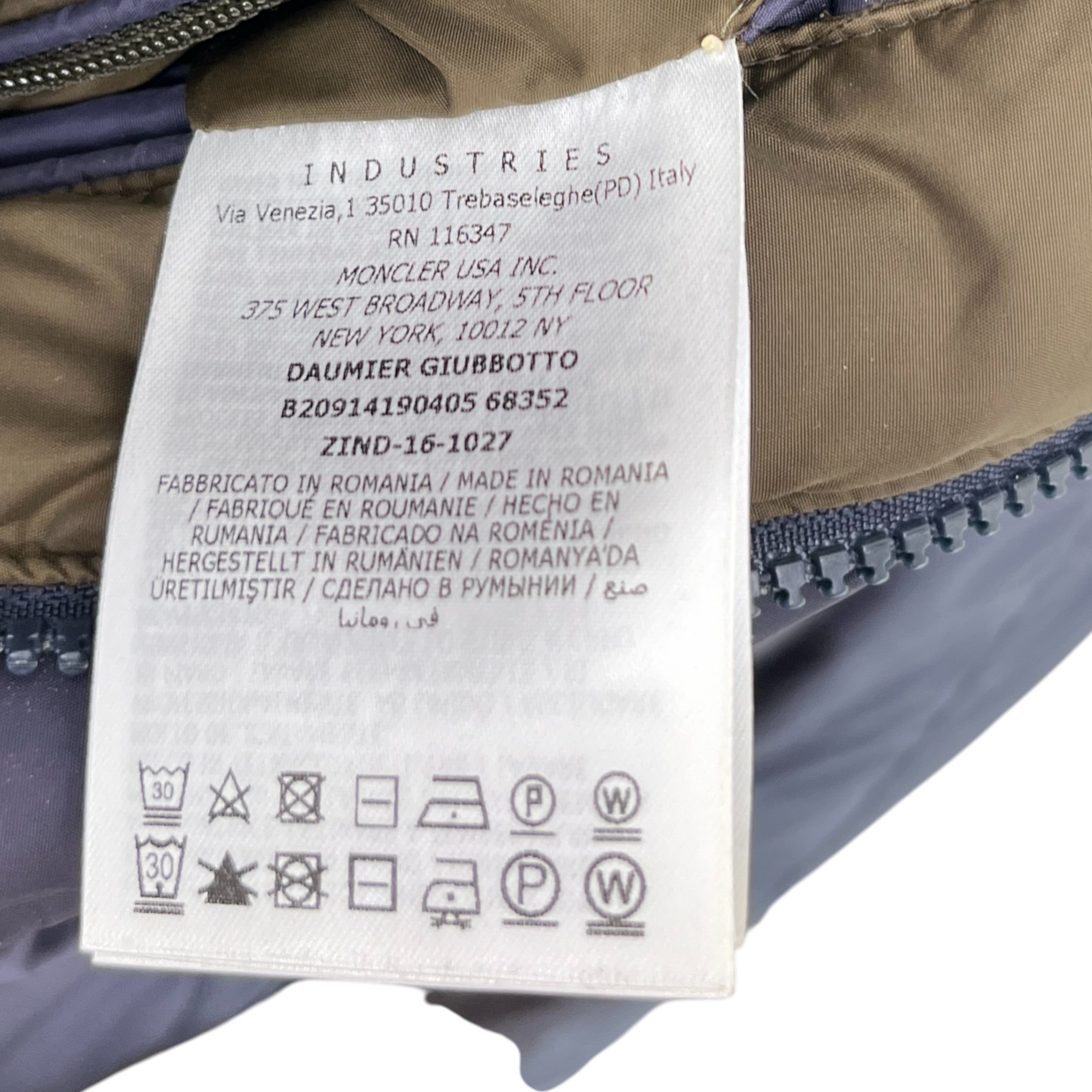 Men's Daumier Down Jacket Navy Size 4 / XL
